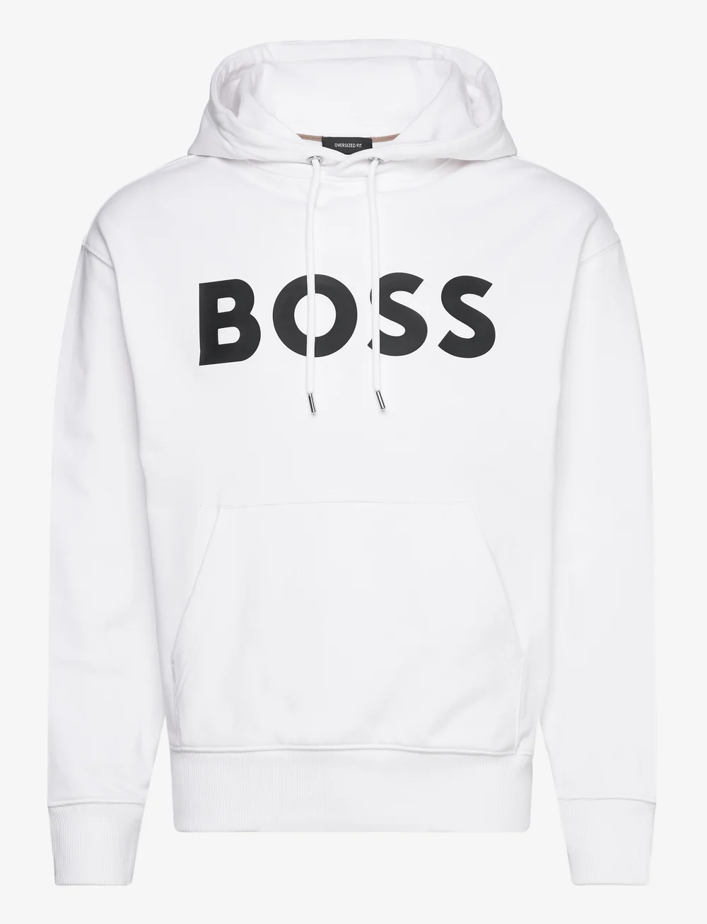 Boss hoodie white discount