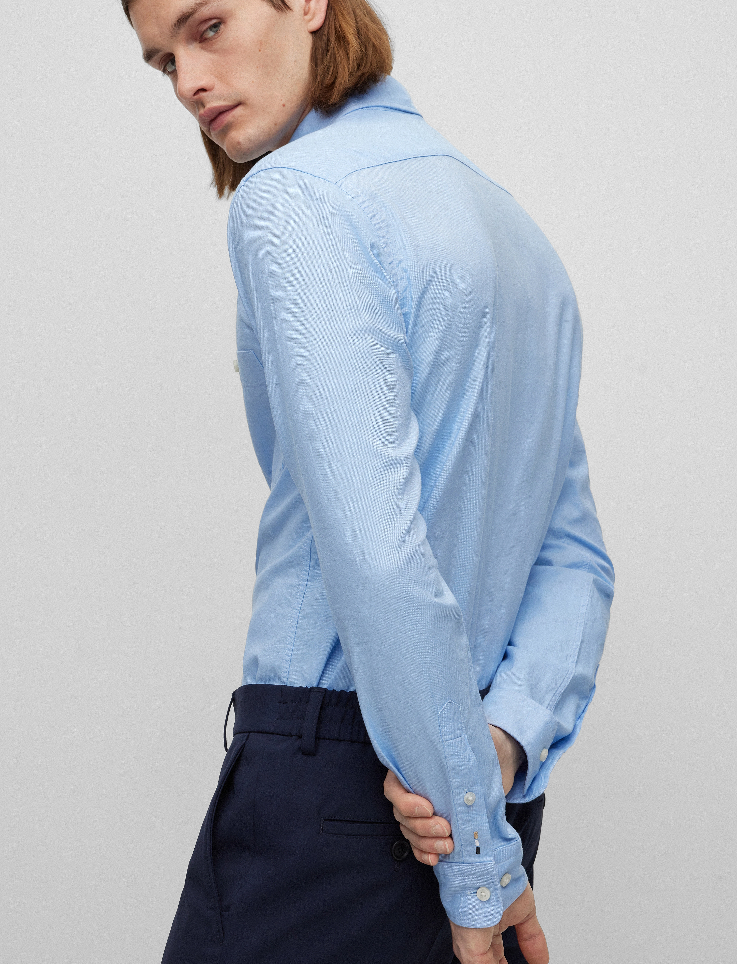 BOSS - S-ROAN-BD-1P-C1-233 - podstawowe koszulki - light/pastel blue - 4