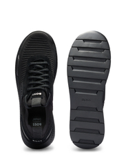 BOSS - Titanium_Runn_knst_N - lave sneakers - black - 7