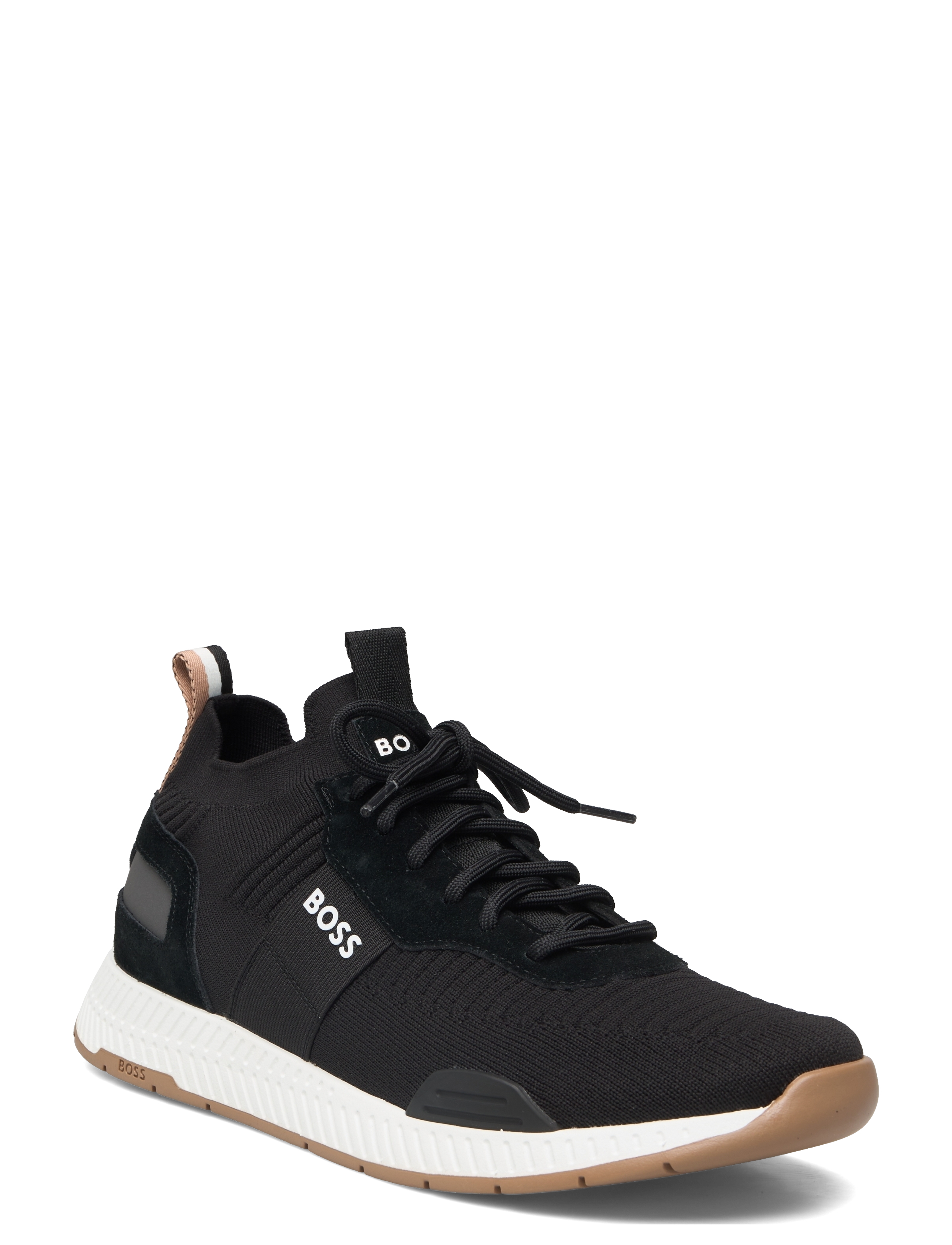 BOSS Titanium_Runn_Knst_N, 45, Black, Sneakers > Sneakers Med Lav Top, Herre