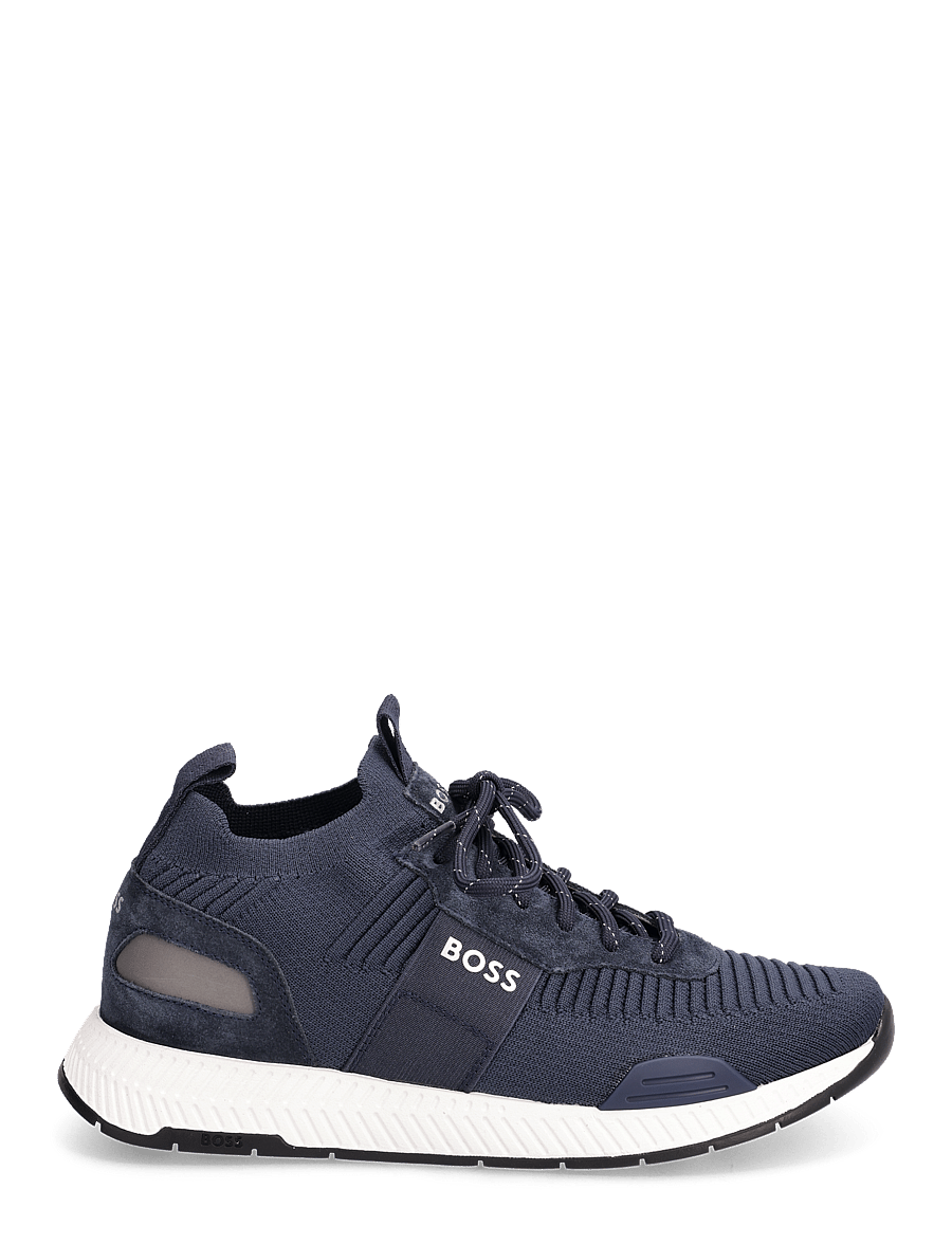 BOSS - Titanium_Runn_knst_N - låga sneakers - dark blue - 2