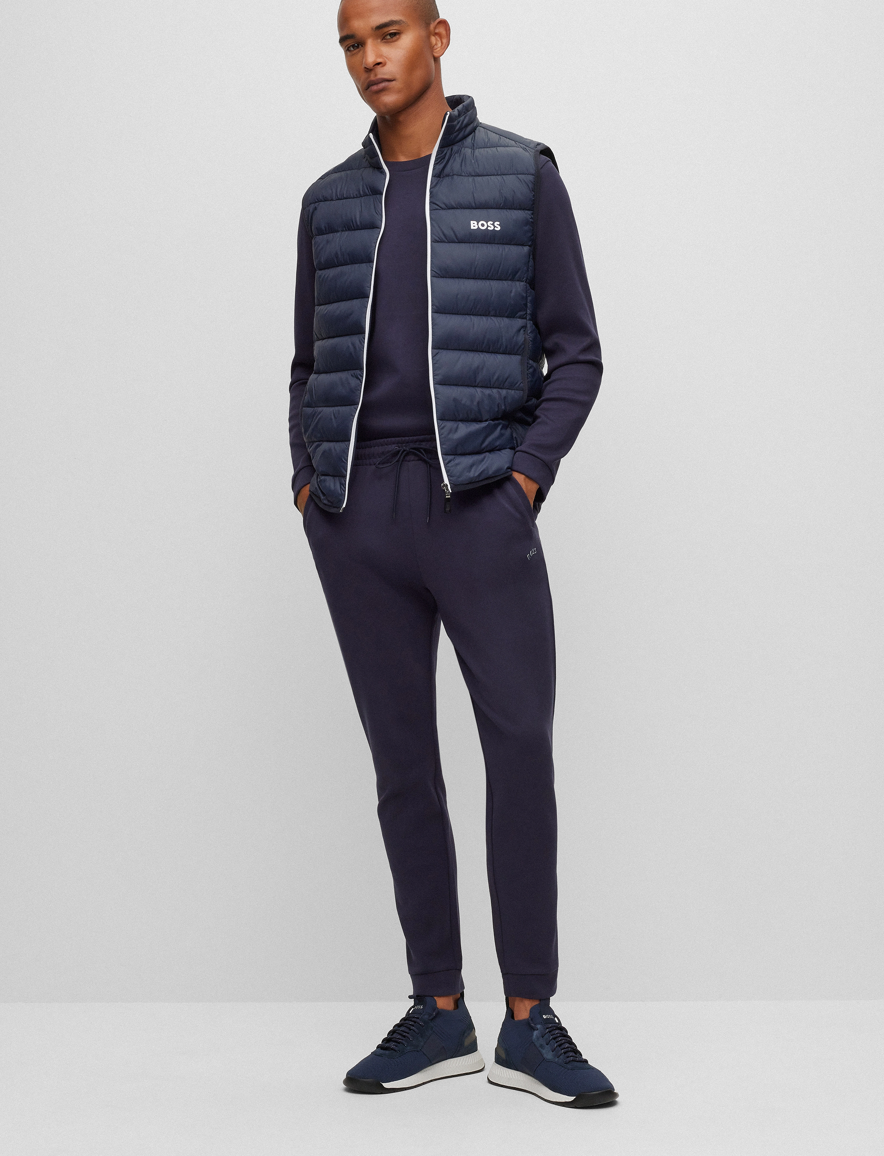 BOSS Titanium_Runn_knst_N - Shoes - DARK BLUE / blue