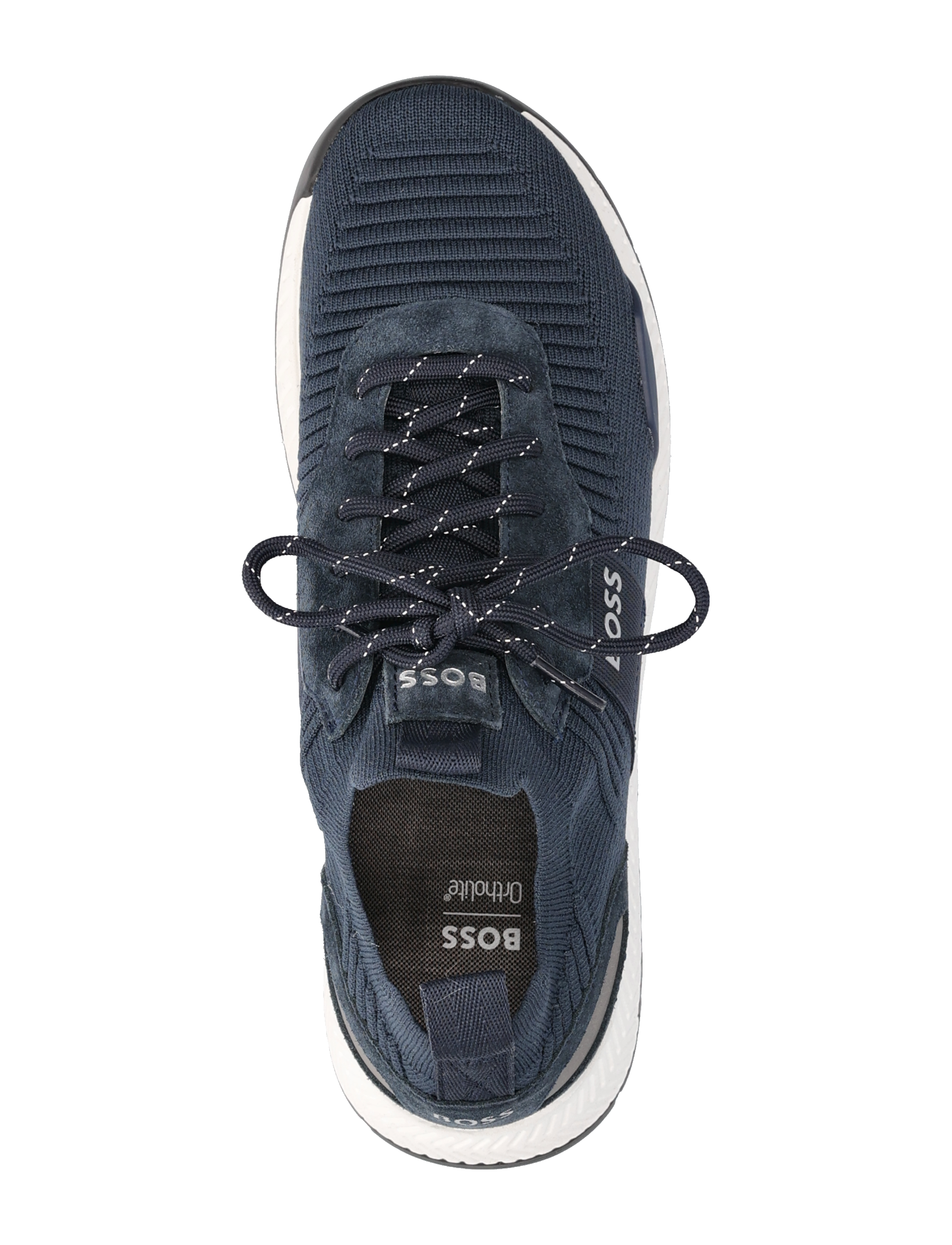BOSS - Titanium_Runn_knst_N - låga sneakers - dark blue - 4