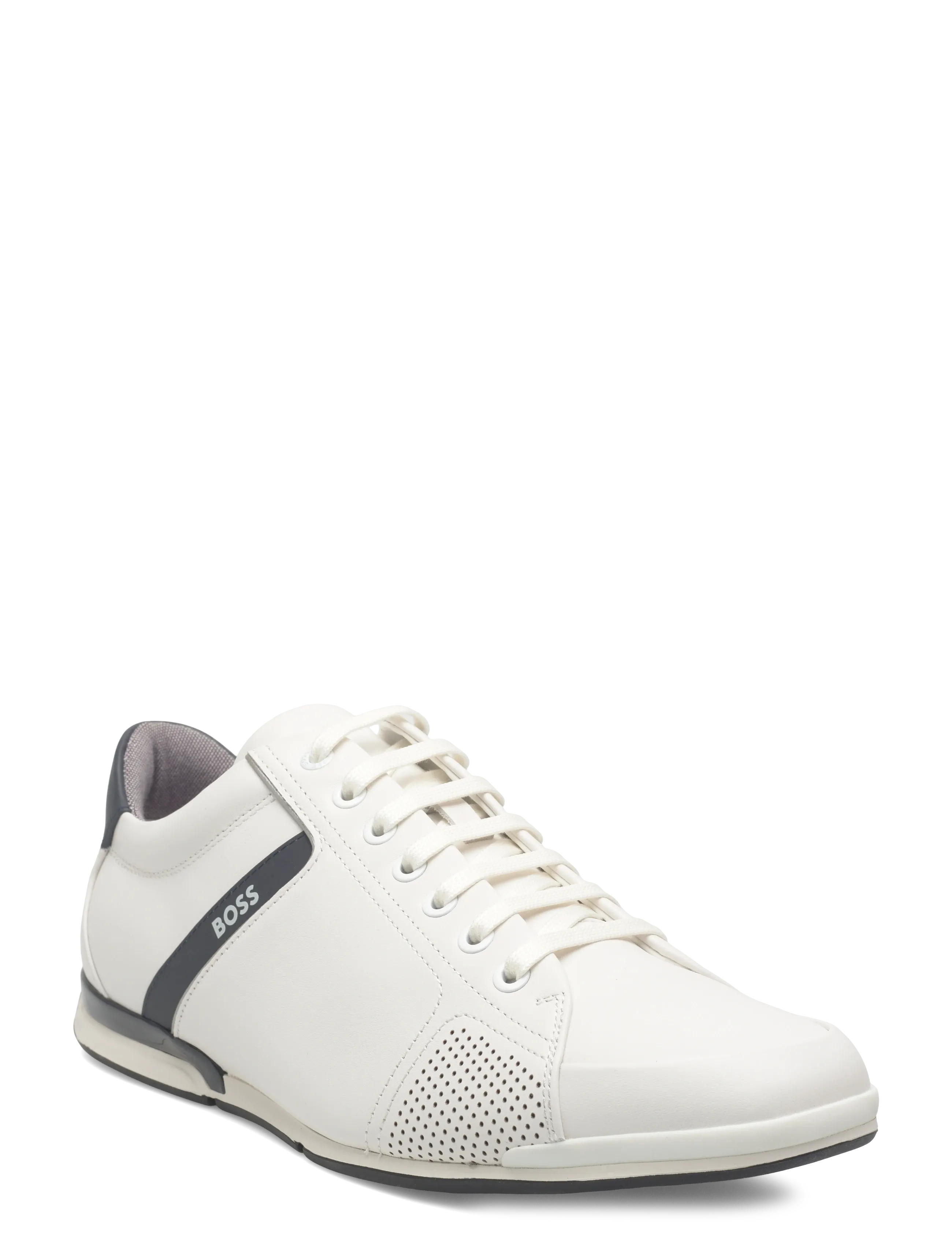 BOSS Saturn_Lowp_Lux4 A_N, Mænd, Lave Sneakers, Hvid, Str: 41