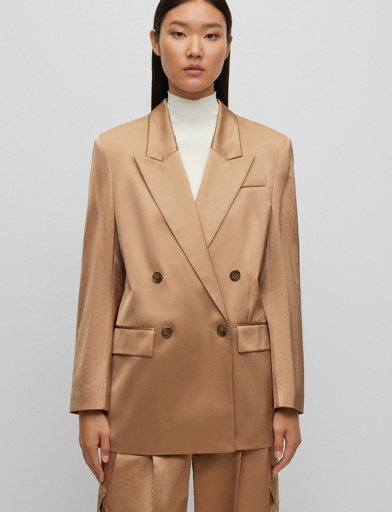 BOSS - Jacuri - double breasted blazers - medium beige - 1