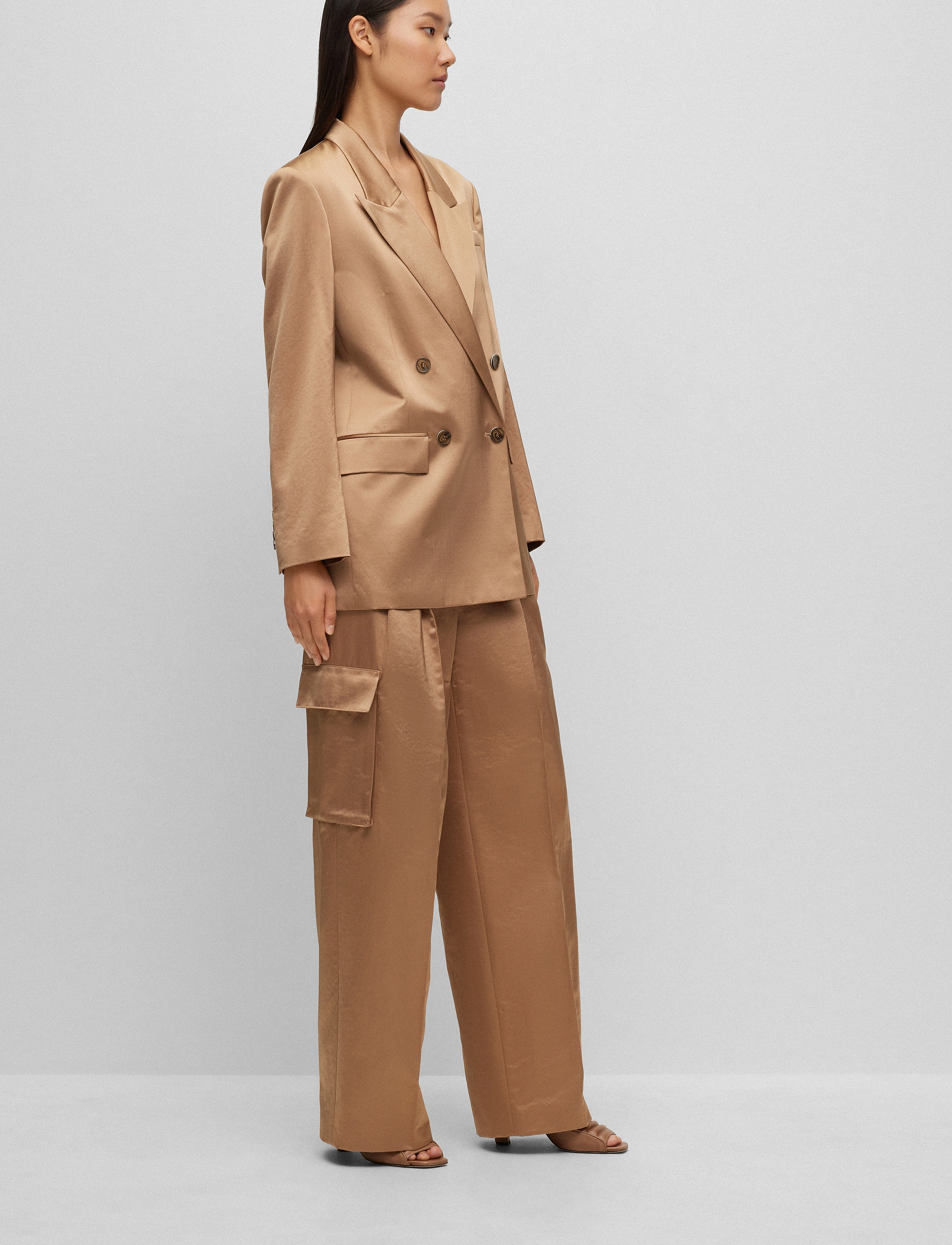 BOSS - Jacuri - dobbeltradede blazere - medium beige - 2