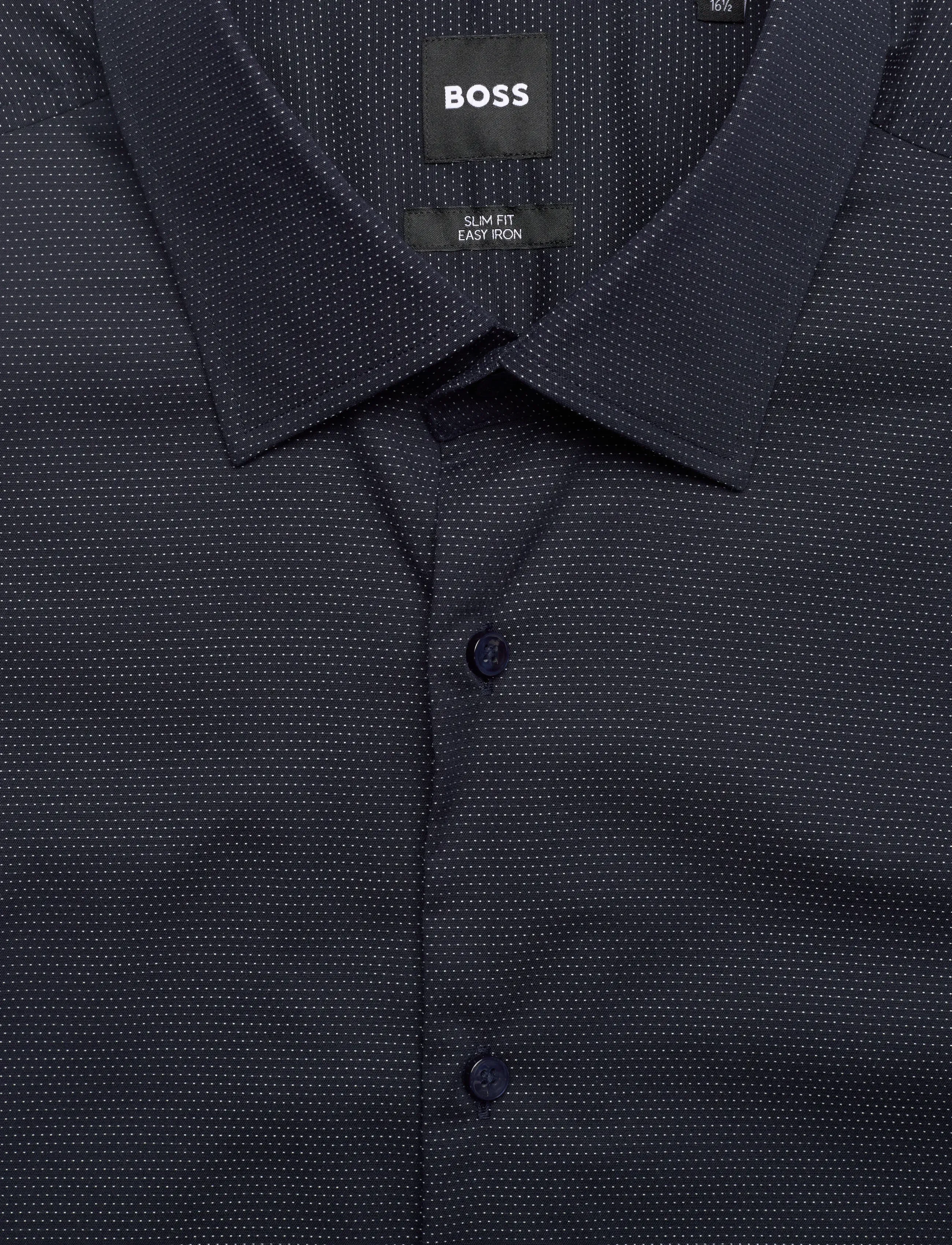 BOSS - H-HANK-kent-C1-214 - kostymskjortor - dark blue - 2