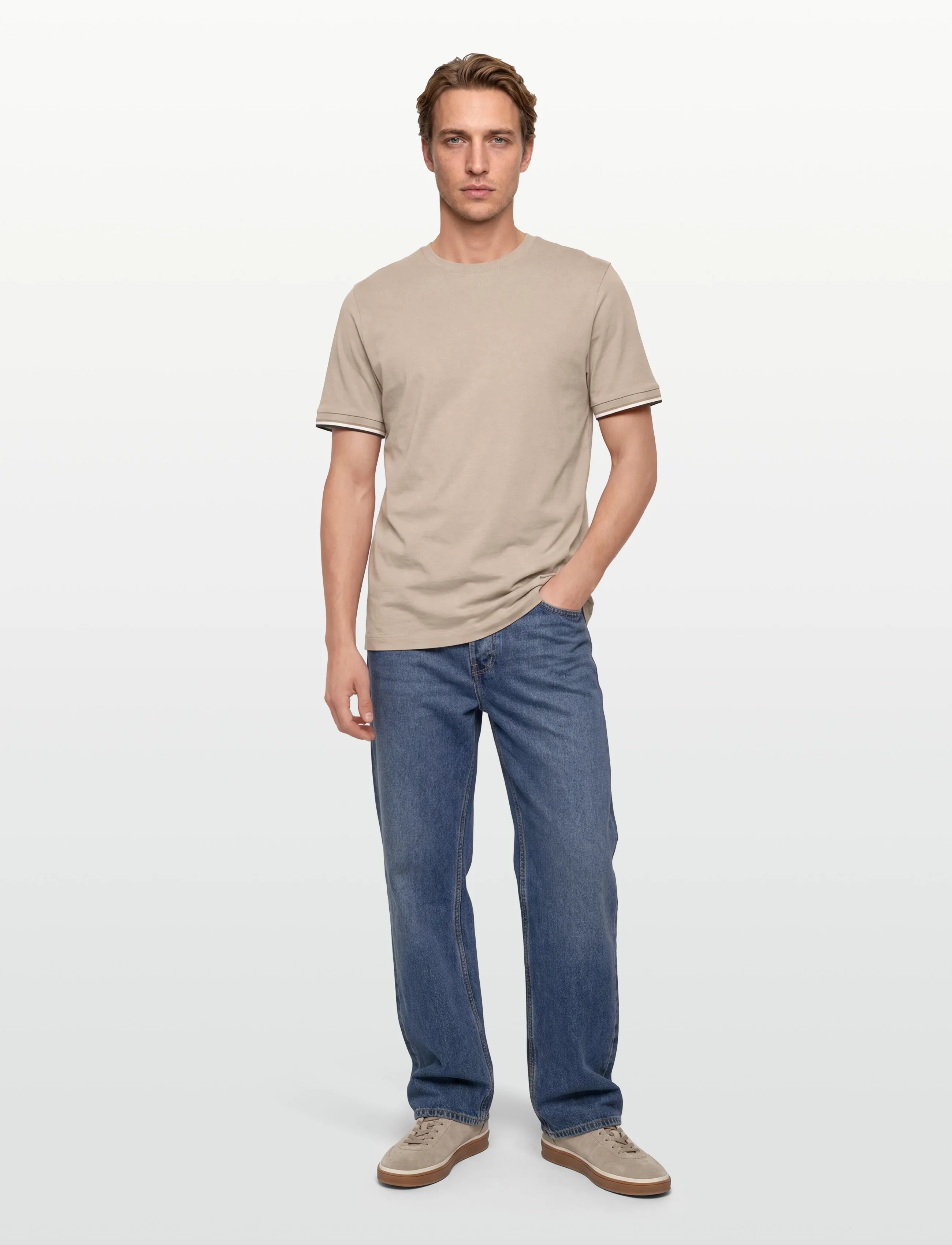 BOSS Thompson 04 - Riided - LIGHT BEIGE / beige