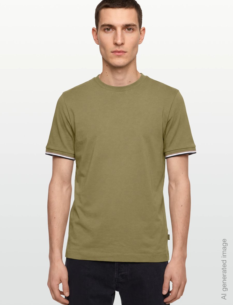 BOSS - Thompson 04 - lühikeste varrukatega t-särgid - medium green - 3