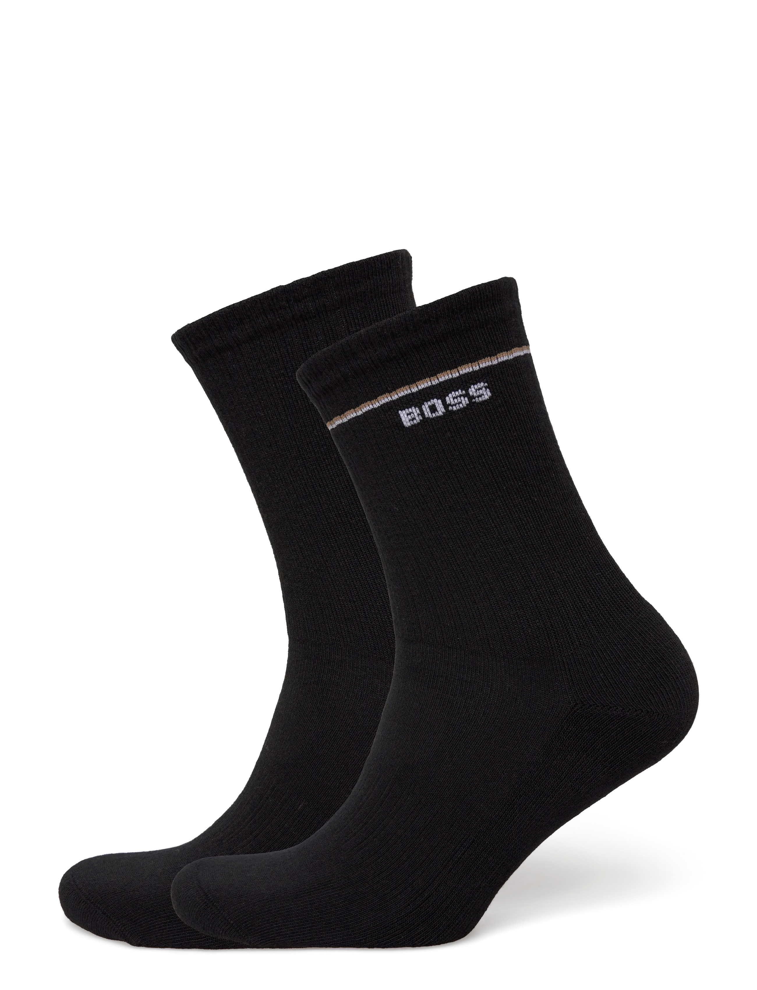 BOSS 2P Qs Iconic Cc W, 35-38, Socks, Schwarz - Regular Frauen