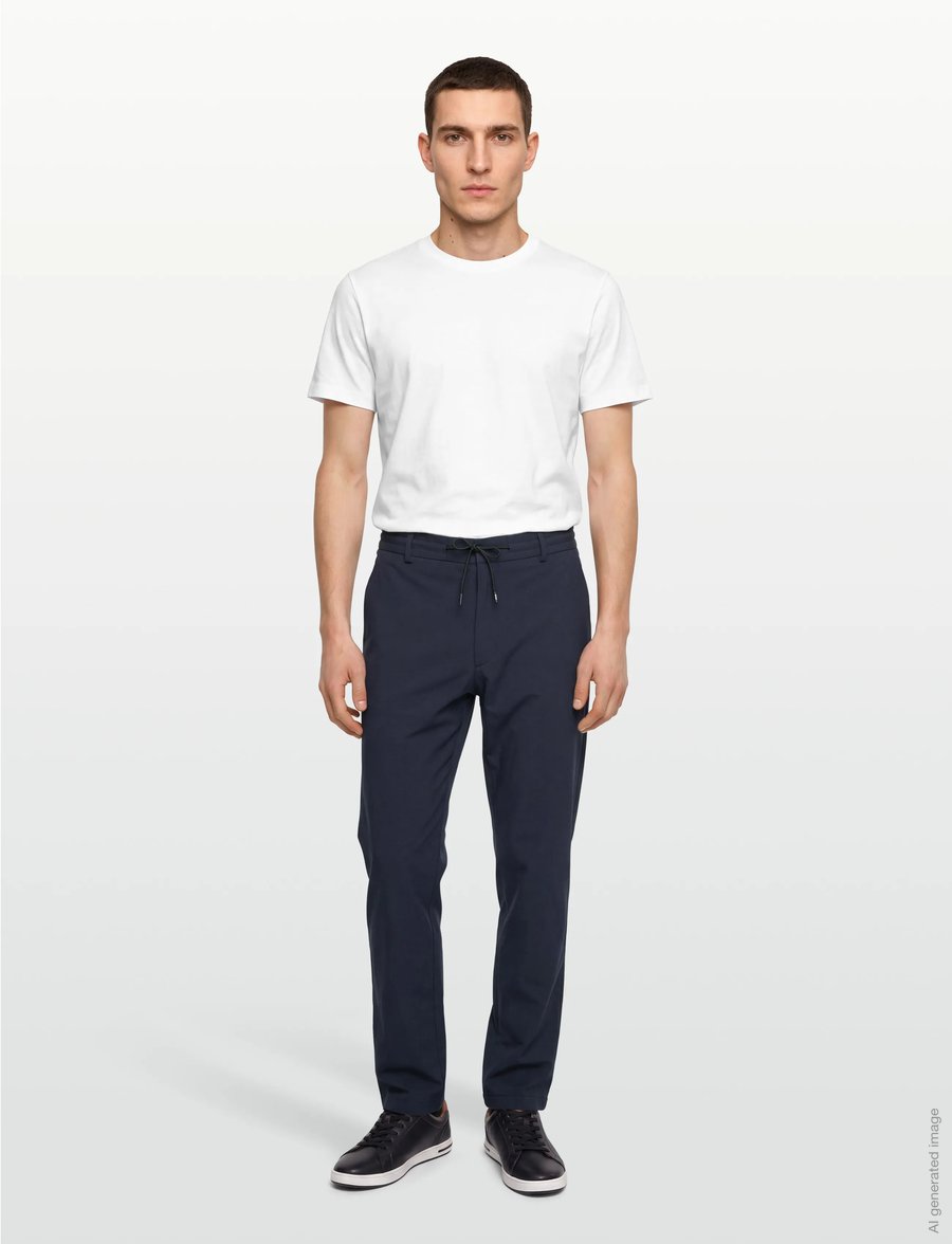 BOSS - P-GeniusJ-RDS-WG-233 - vabaajapüksid - dark blue - 0
