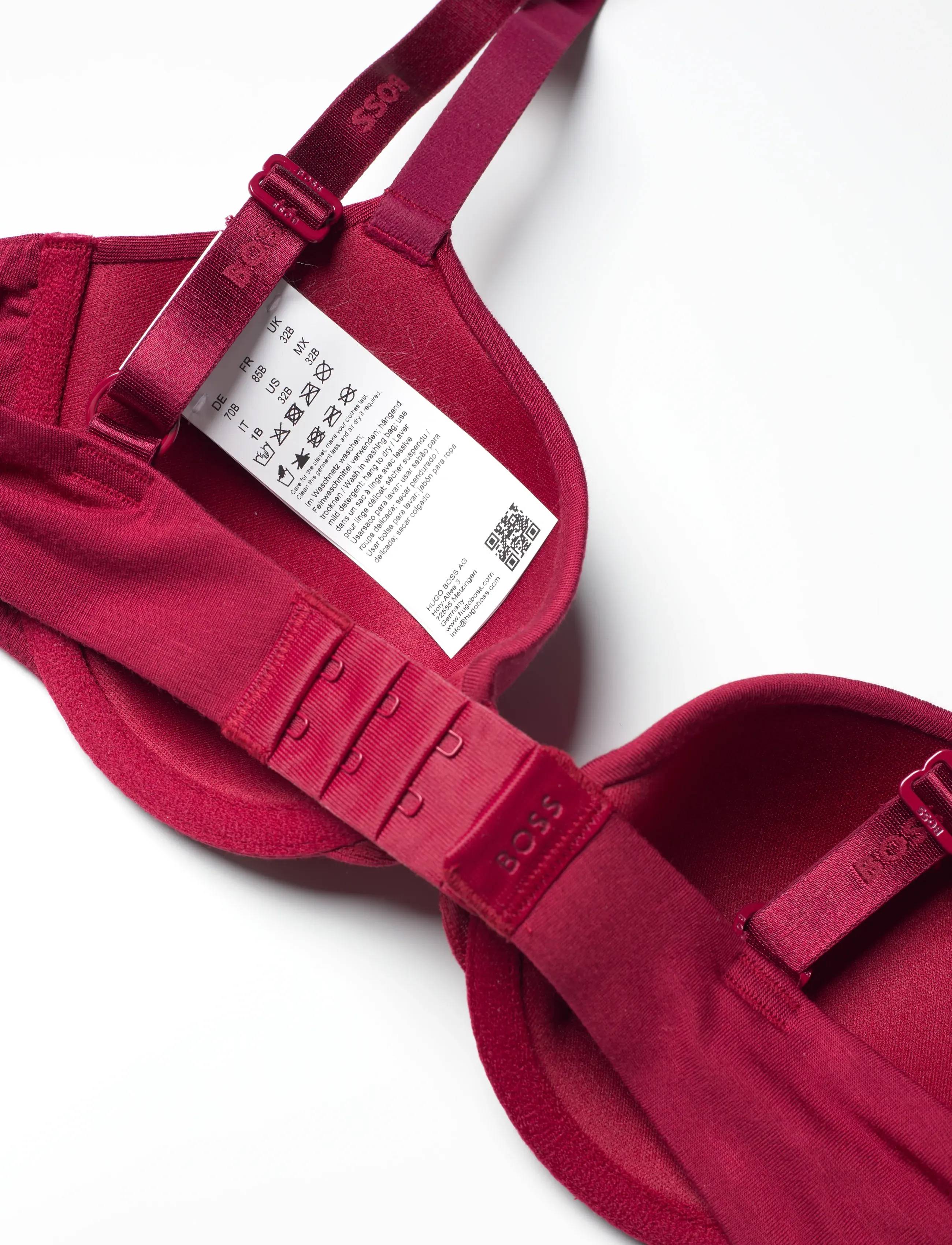 BOSS - UNDERWIRE BRA CI - push-up krūšturi - dark red - 3