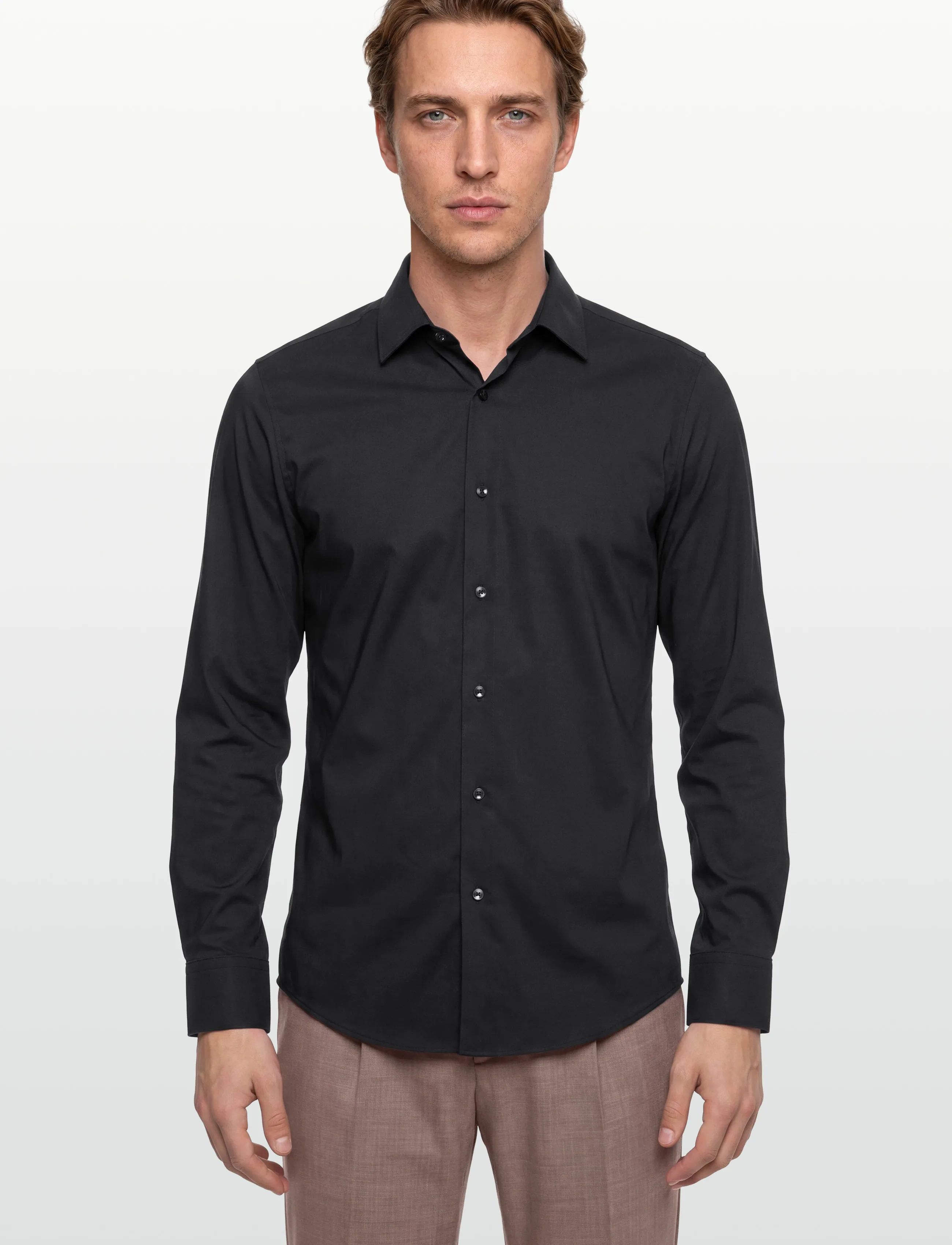 BOSS - P-HANK-s-kent-C1-222 - business skjortor - black - 3