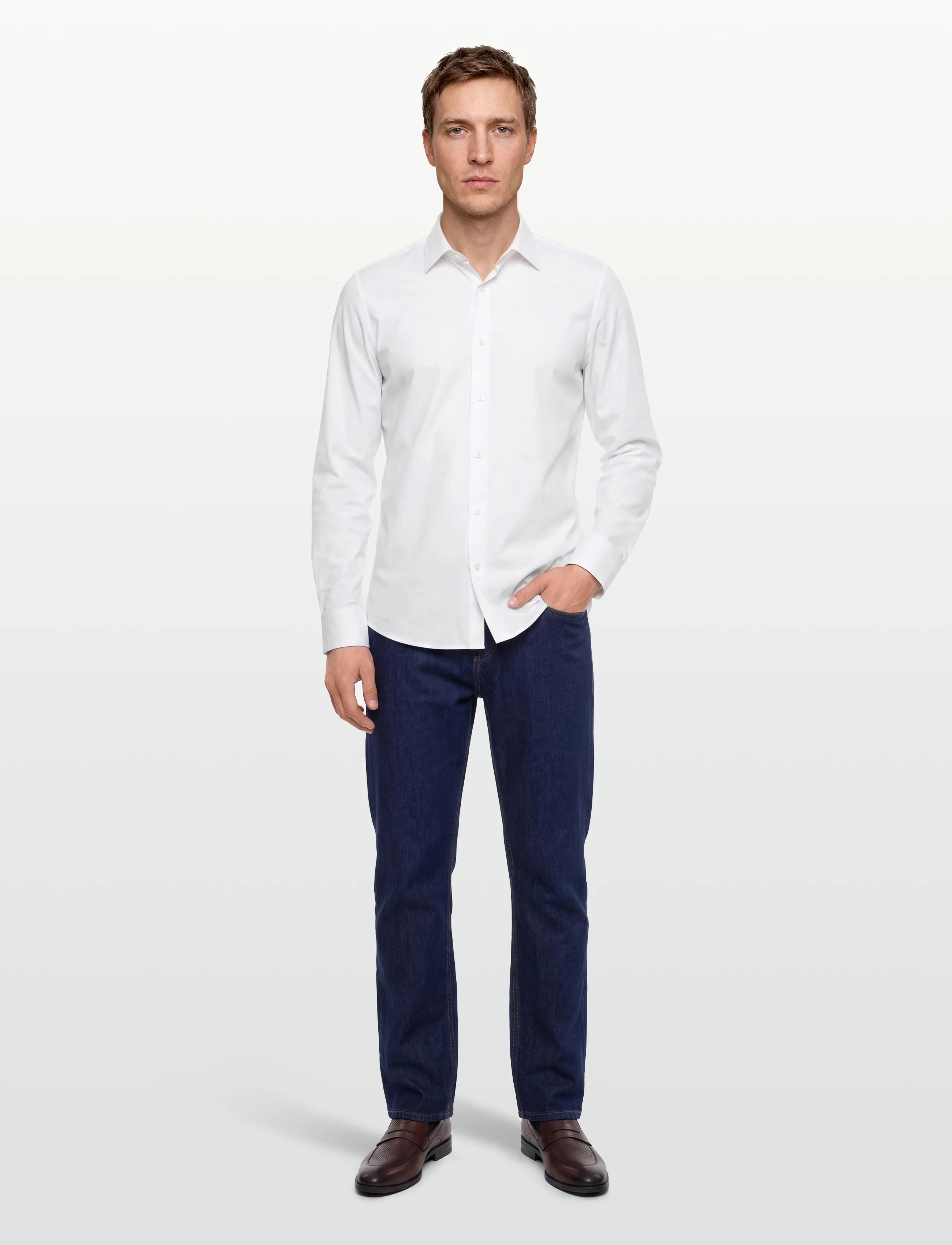 BOSS - P-HANK-s-kent-C1-222 - business skjorter - white - 0