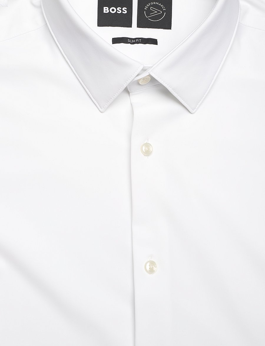 BOSS - P-HANK-s-kent-C1-222 - fínni skyrtur - white - 2