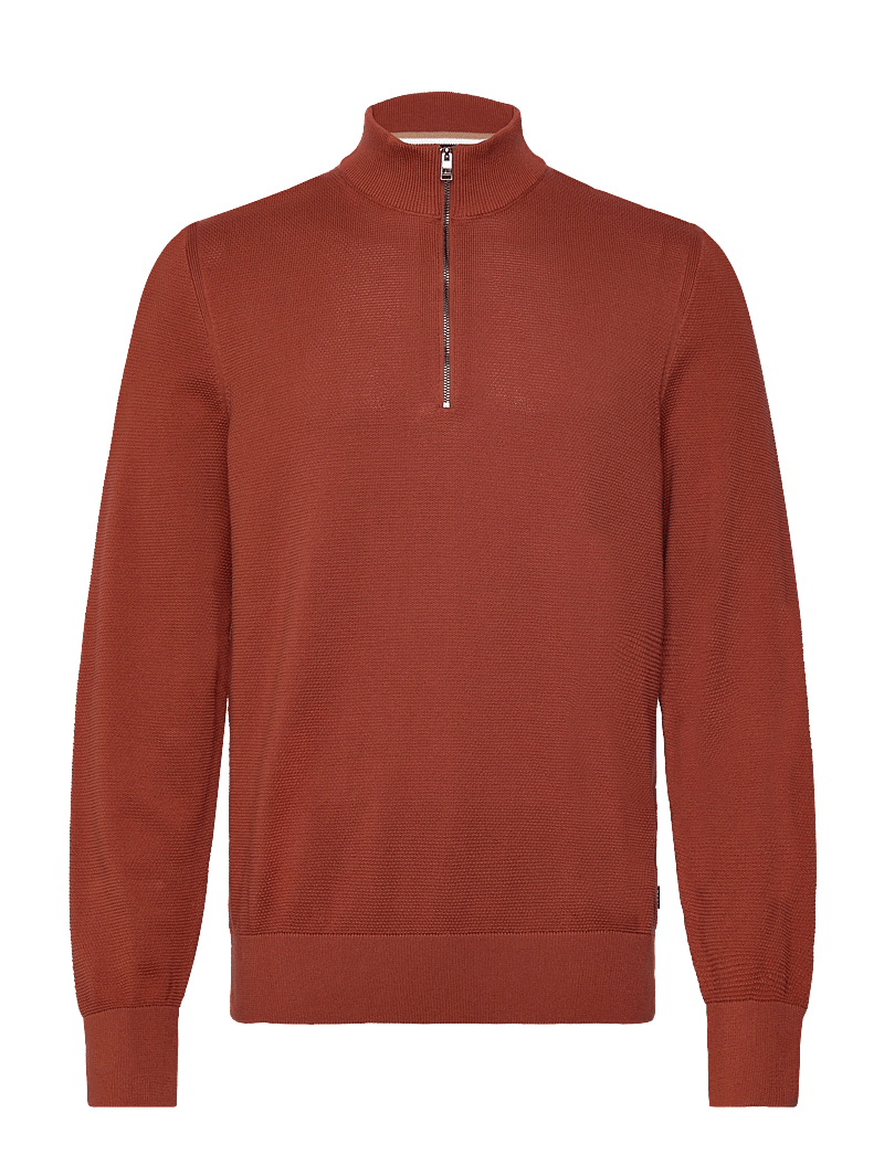 BOSS - Ebrando-P - half zip-trøjer - dark orange - 0