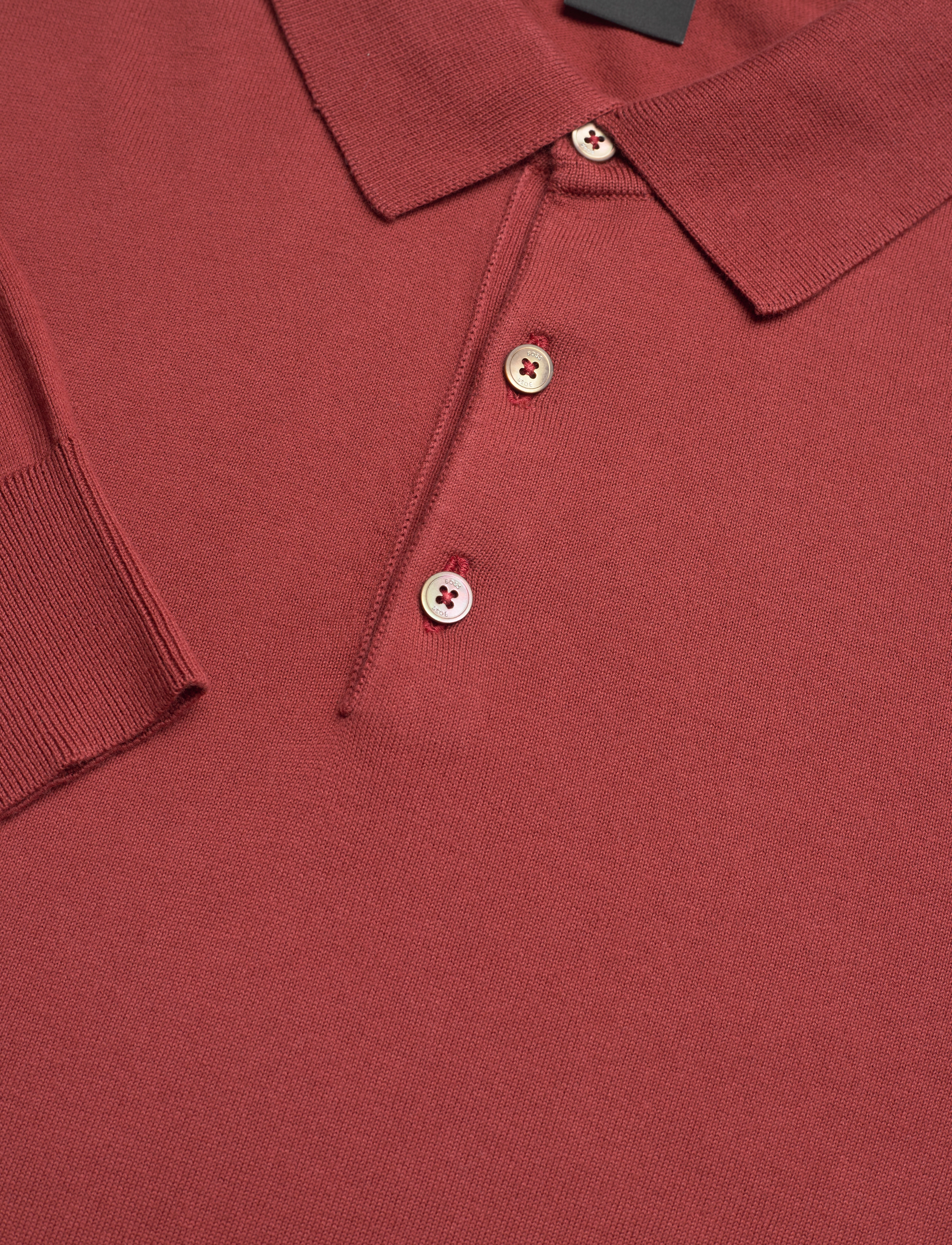 BOSS - Gemello-P - gestrickte polohemden - open brown - 2