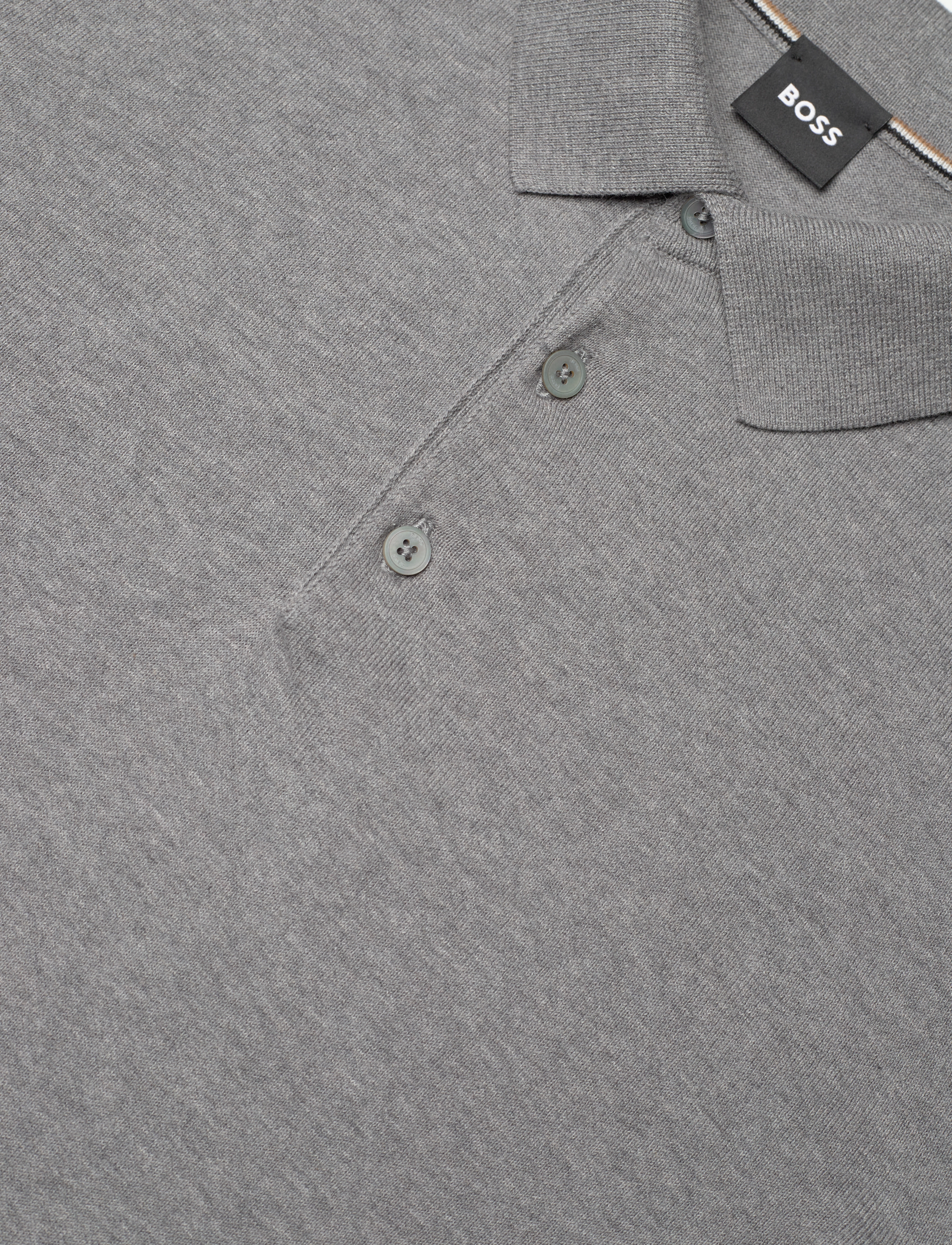 BOSS - Gemello-P - polostrik - silver - 2