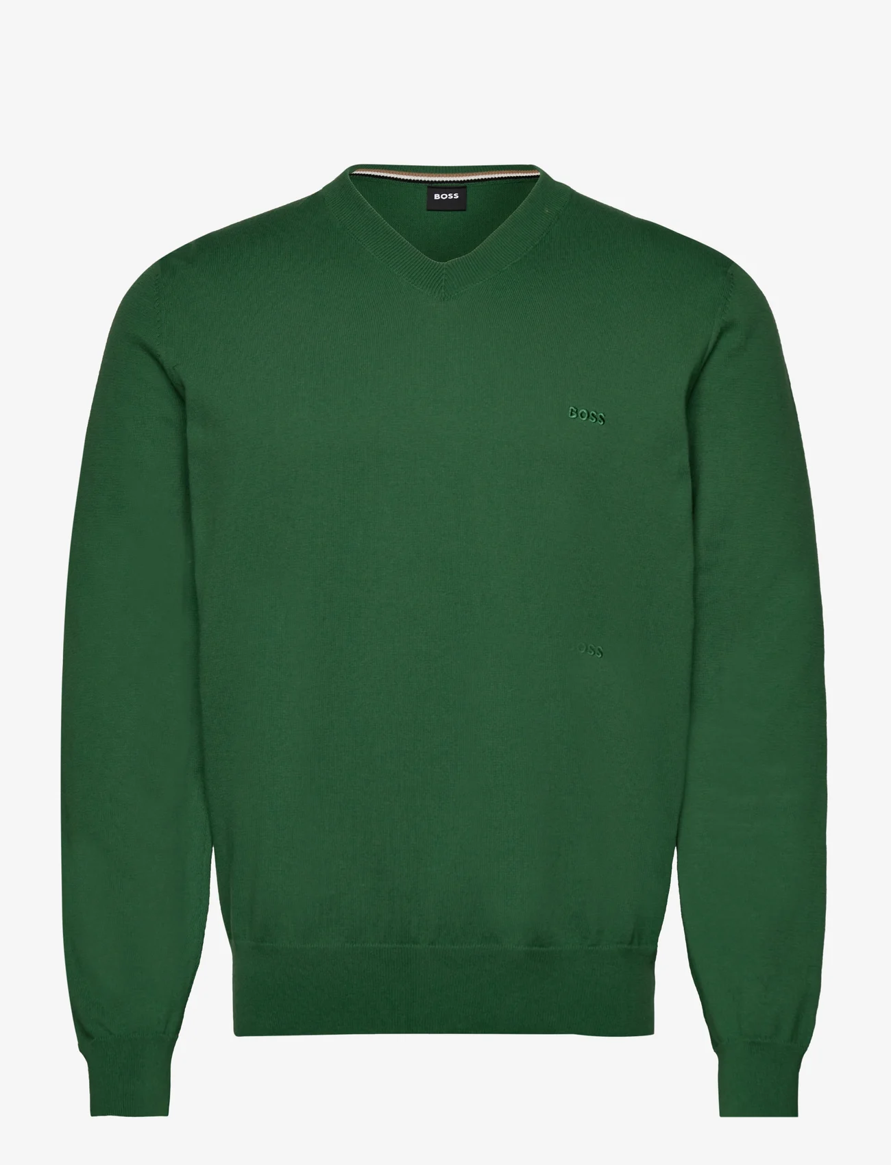 BOSS - Pacello-L - knitted v-necks - open green - 0
