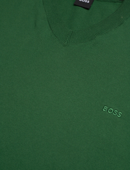 BOSS - Pacello-L - megztinis su v formos apykakle - open green - 2