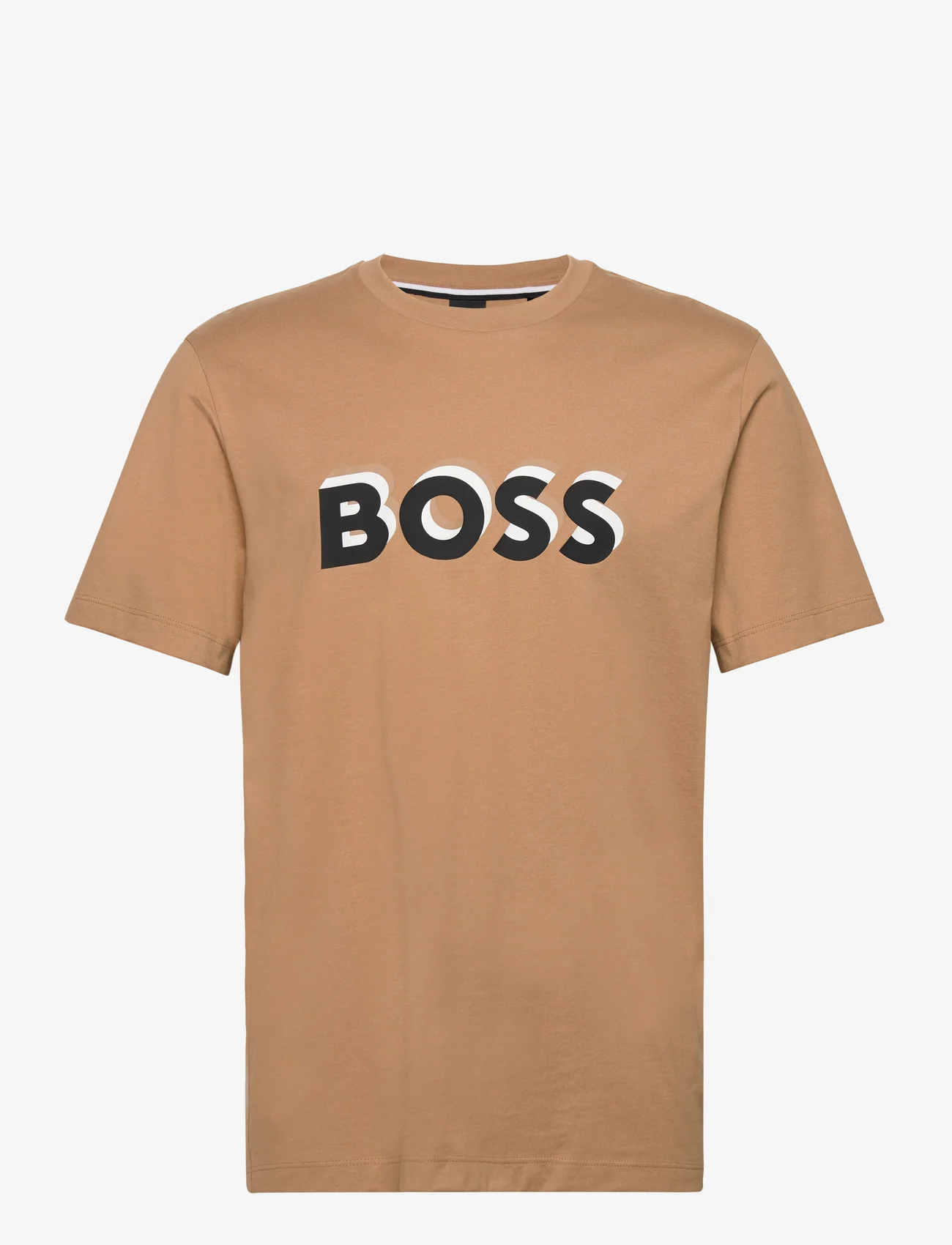 BOSS - Tiburt 427 - short-sleeved t-shirts - medium beige - 0