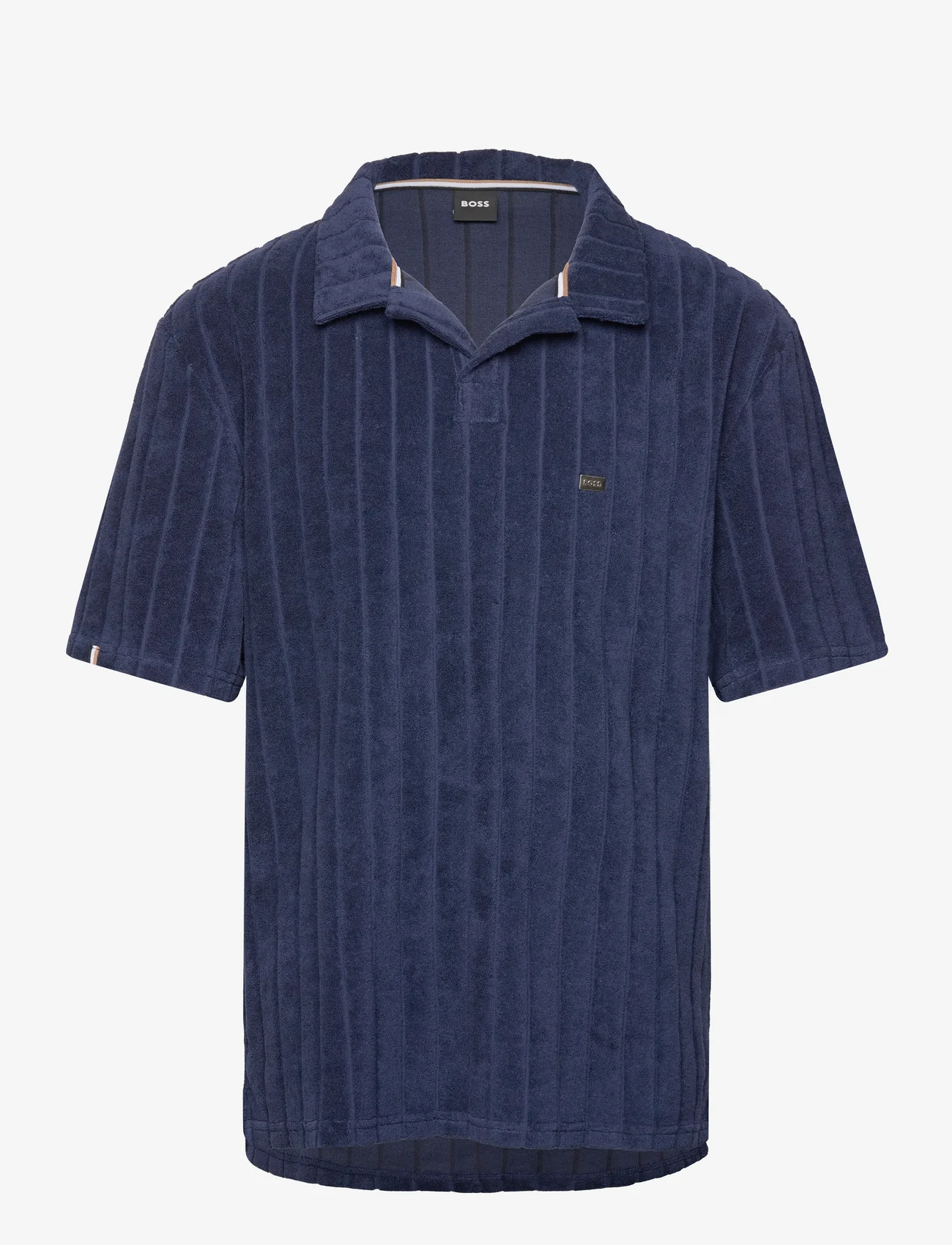 BOSS - Polo Shirt - kortärmade pikéer - navy - 0