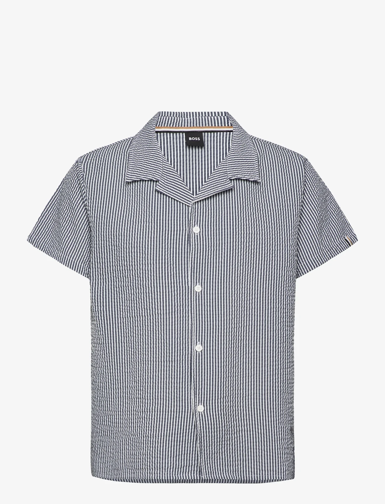 BOSS - Beach Shirt - kortærmede skjorter - navy - 0