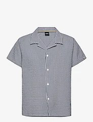 BOSS - Beach Shirt - kortärmade skjortor - navy - 0