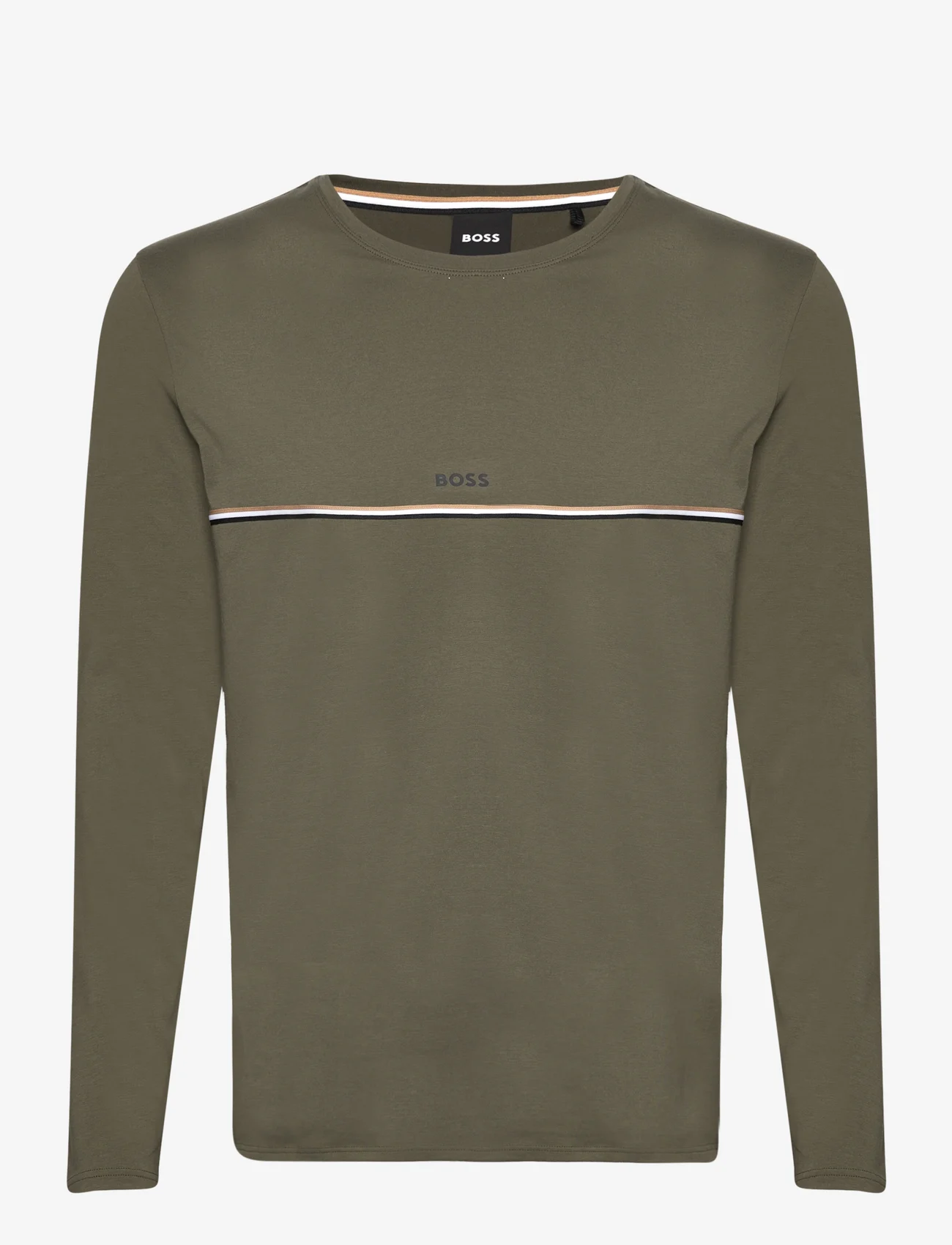 BOSS - Unique LS-Shirt - pikkade varrukatega t-särgid - dark green - 0