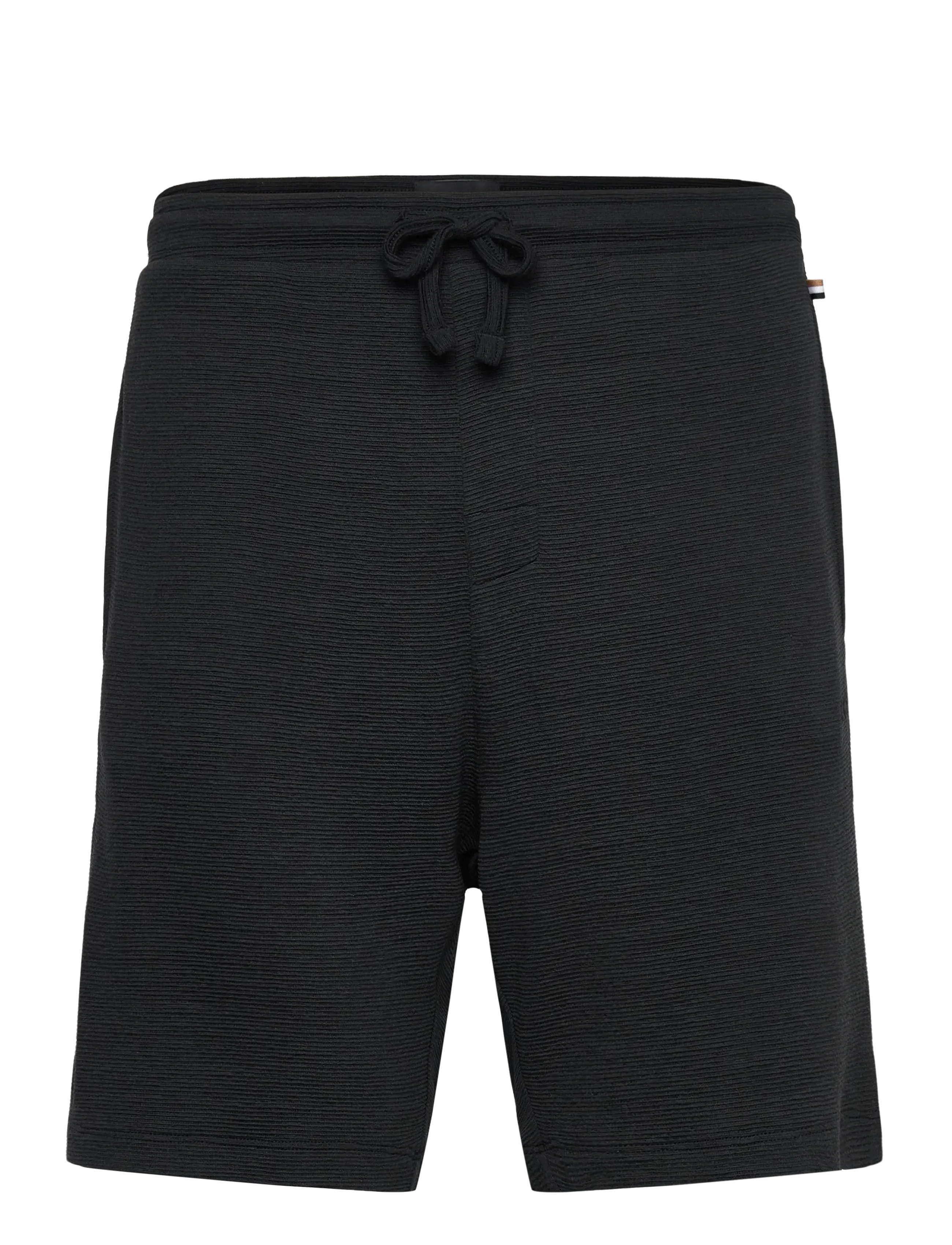 BOSS Rib Shorts - Shorts - BLACK / black