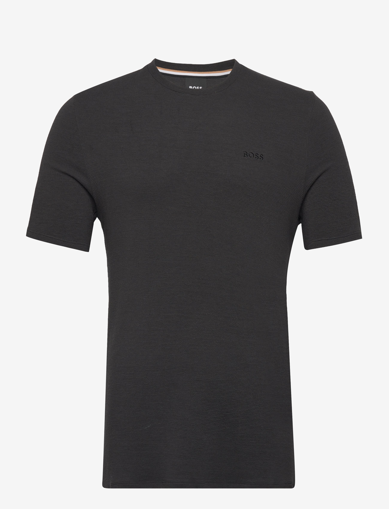BOSS - Rib T-Shirt - kurzärmelig - black - 0