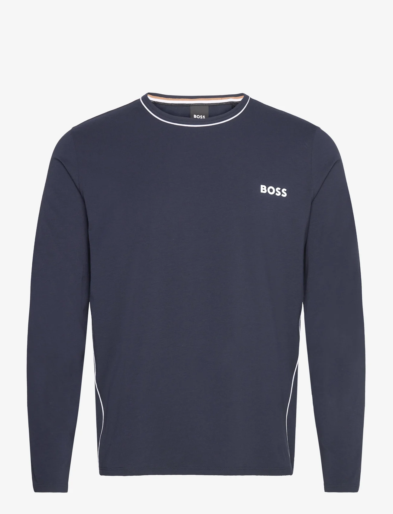 BOSS - Balance LS-Shirt - långärmade t-shirts - dark blue - 0