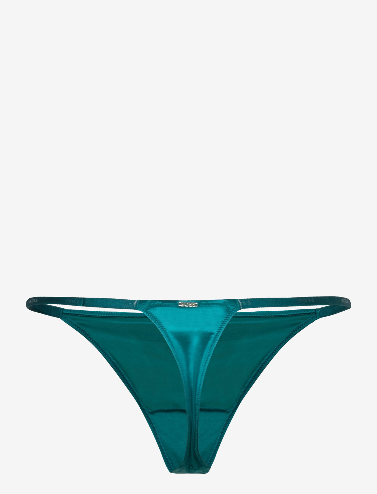 BOSS - THONG SATIN - open green - 1