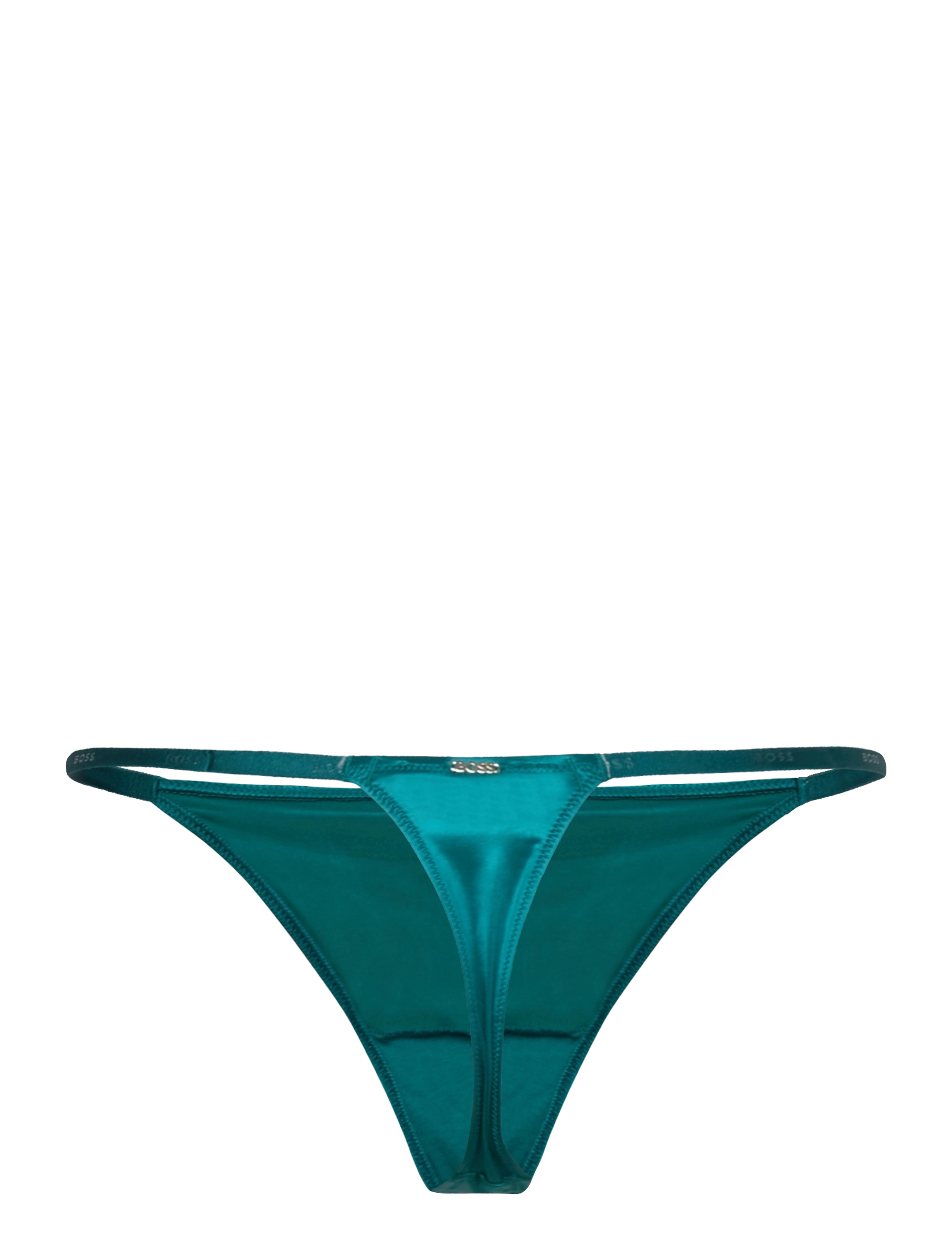 BOSS - THONG SATIN - open green - 1