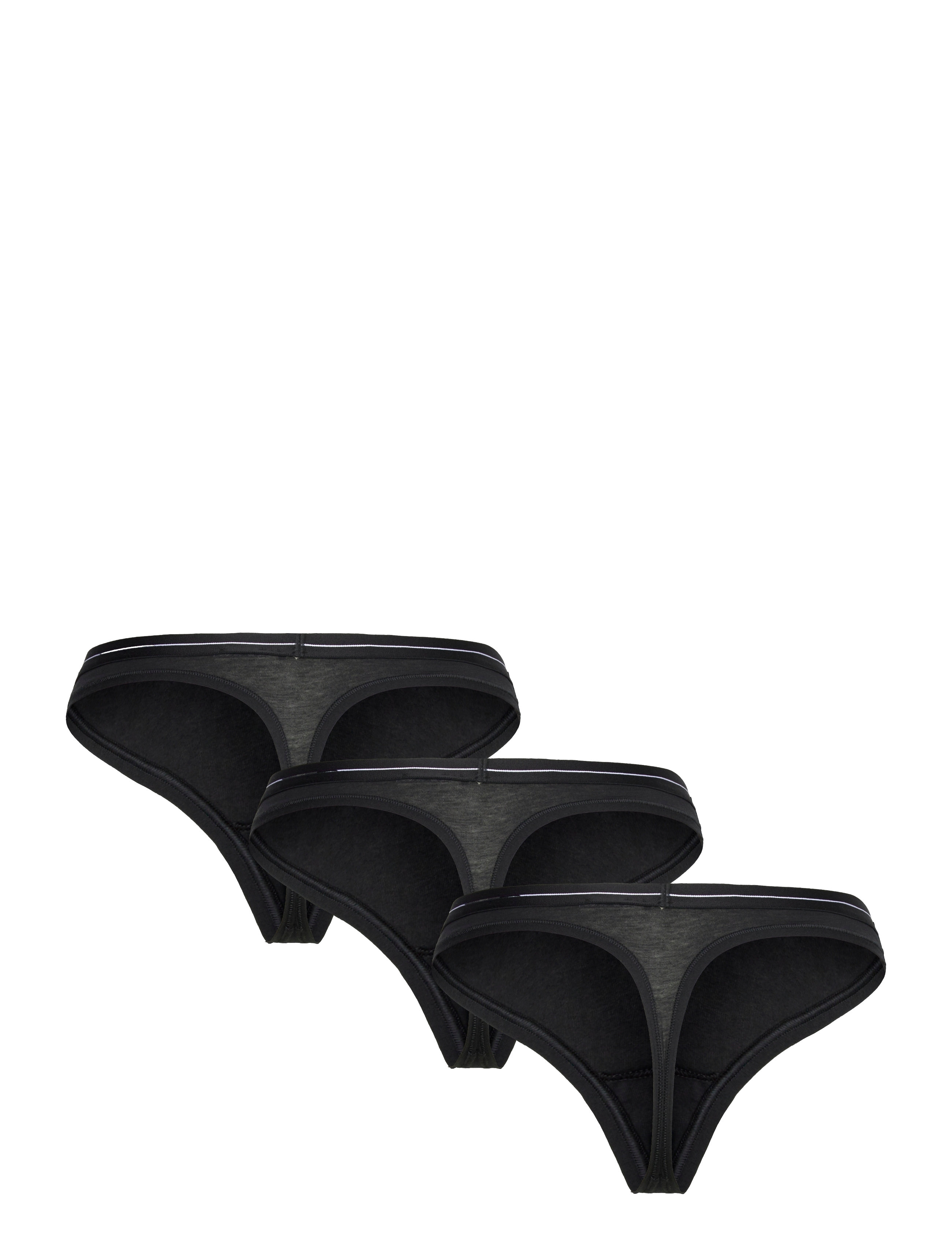 BOSS - 3P THONG - g-strengur - black - 2