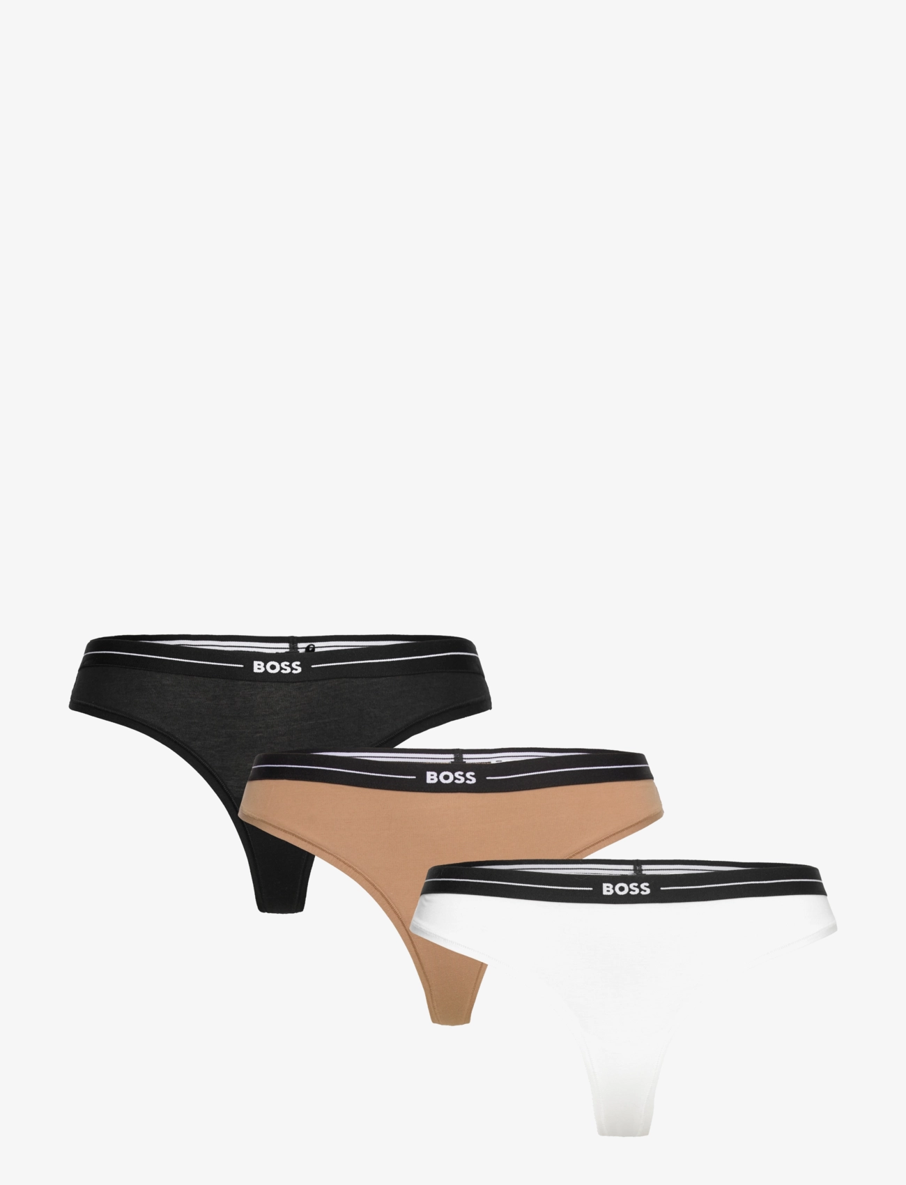 BOSS 3P Thong, L, Black, Trusser > G-Streng, Dame