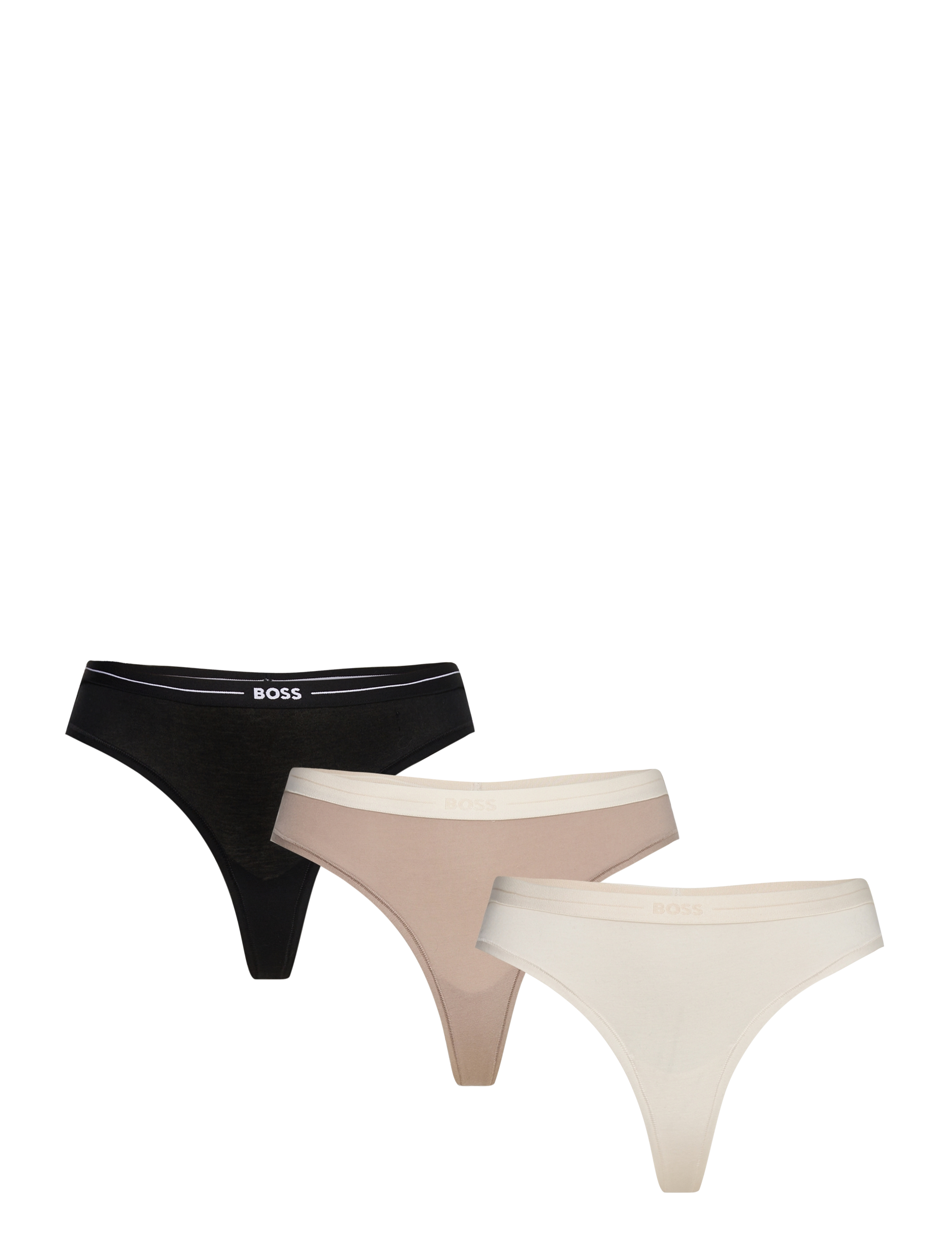 BOSS 3P Thong, L, Panties, Mehrfarbig/gemustert - Frauen