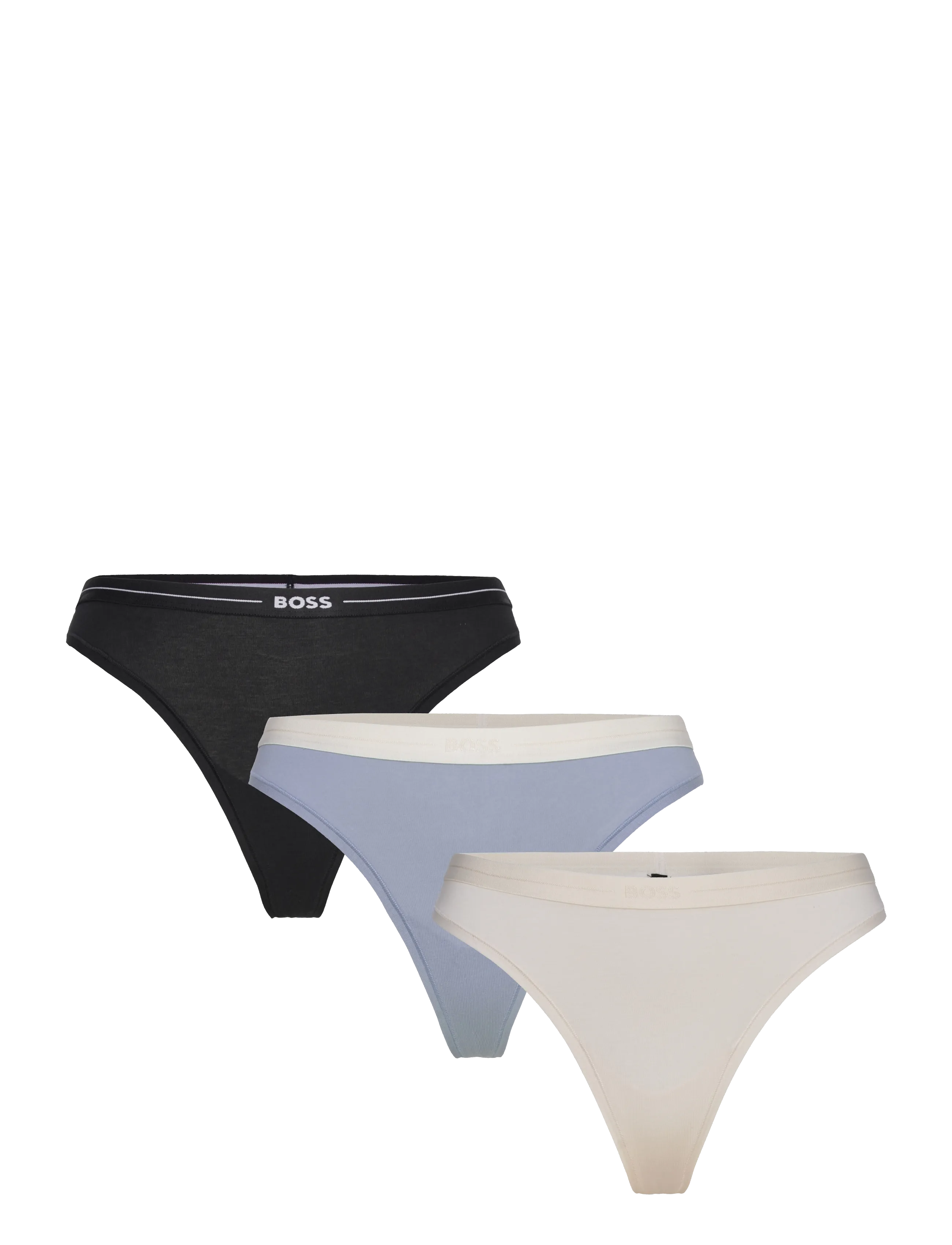 BOSS 3P Thong, S, Black, Trusser > G-Streng, Dame