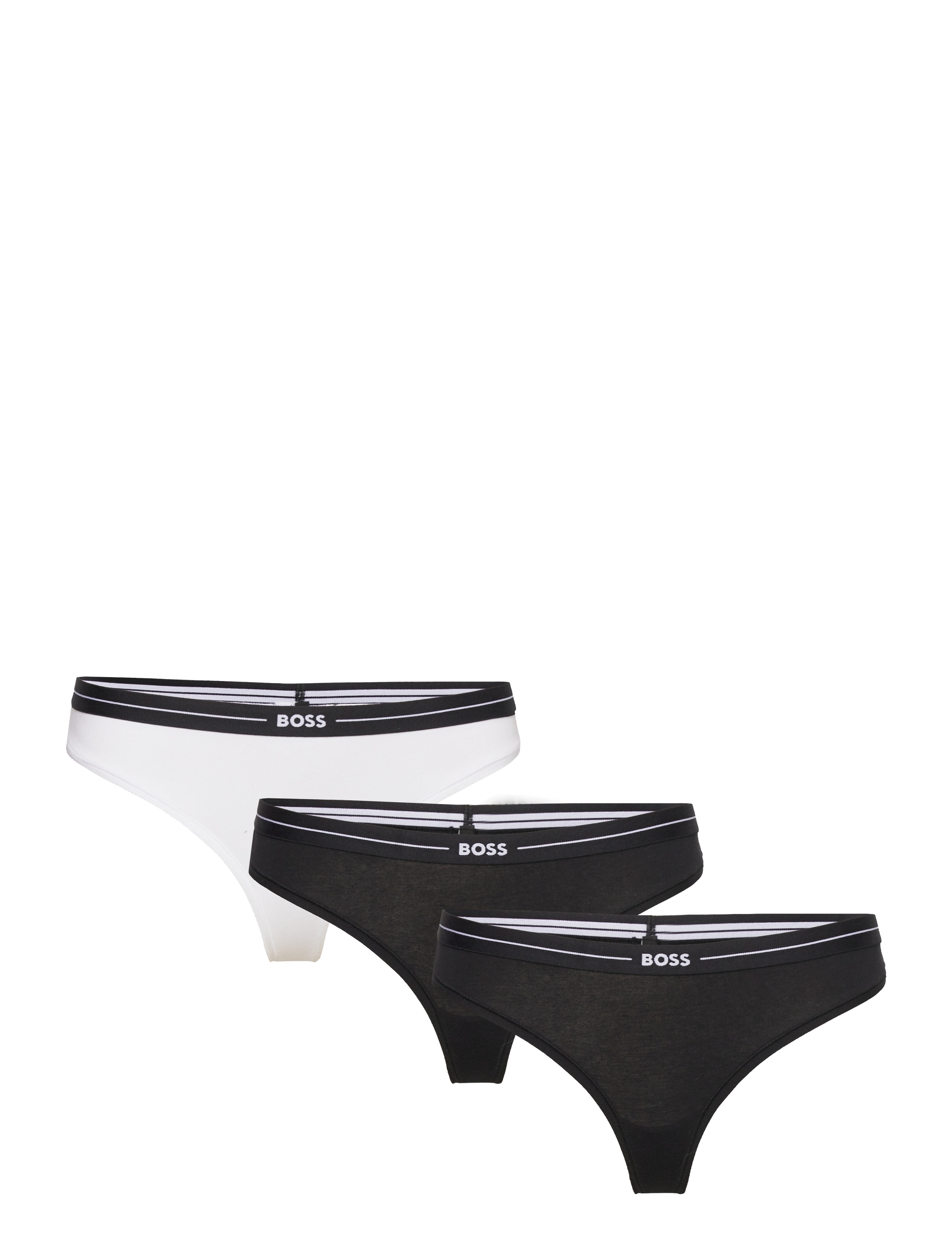 BOSS 3P Thong, S, Black, Trusser > G-Streng, Dame