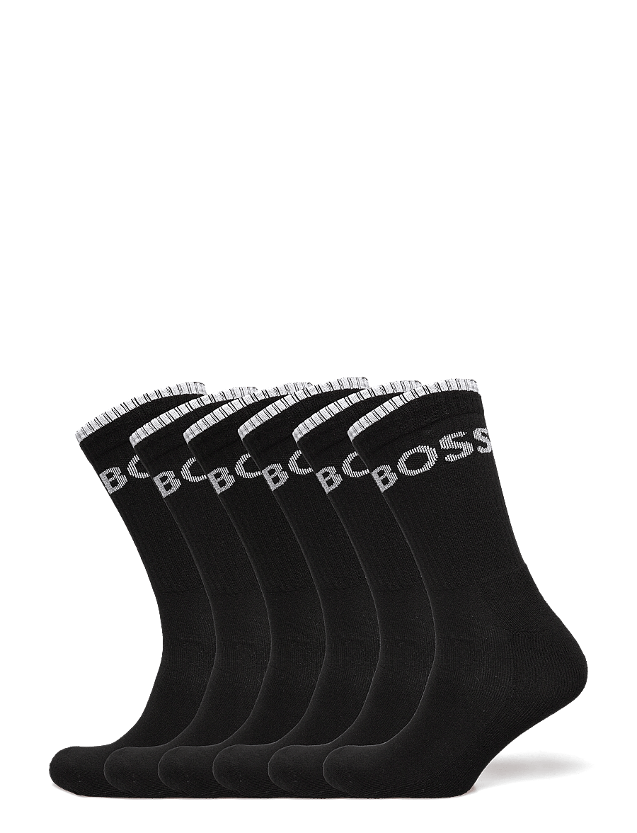 BOSS - 6P QS Stripe CC - crew sokkar - black - 0