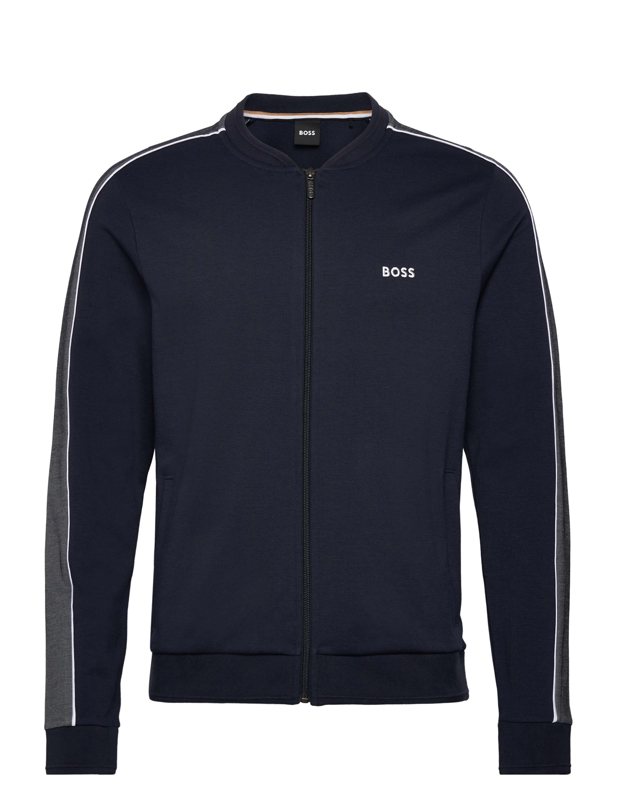 Tracksuit Col Jacket - DARK BLUE