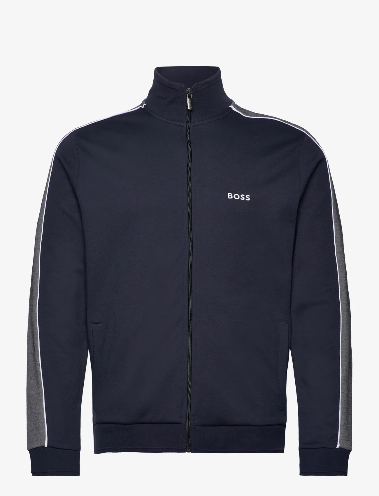 BOSS - Tracksuit Jacket - sweatshirts - dark blue - 0