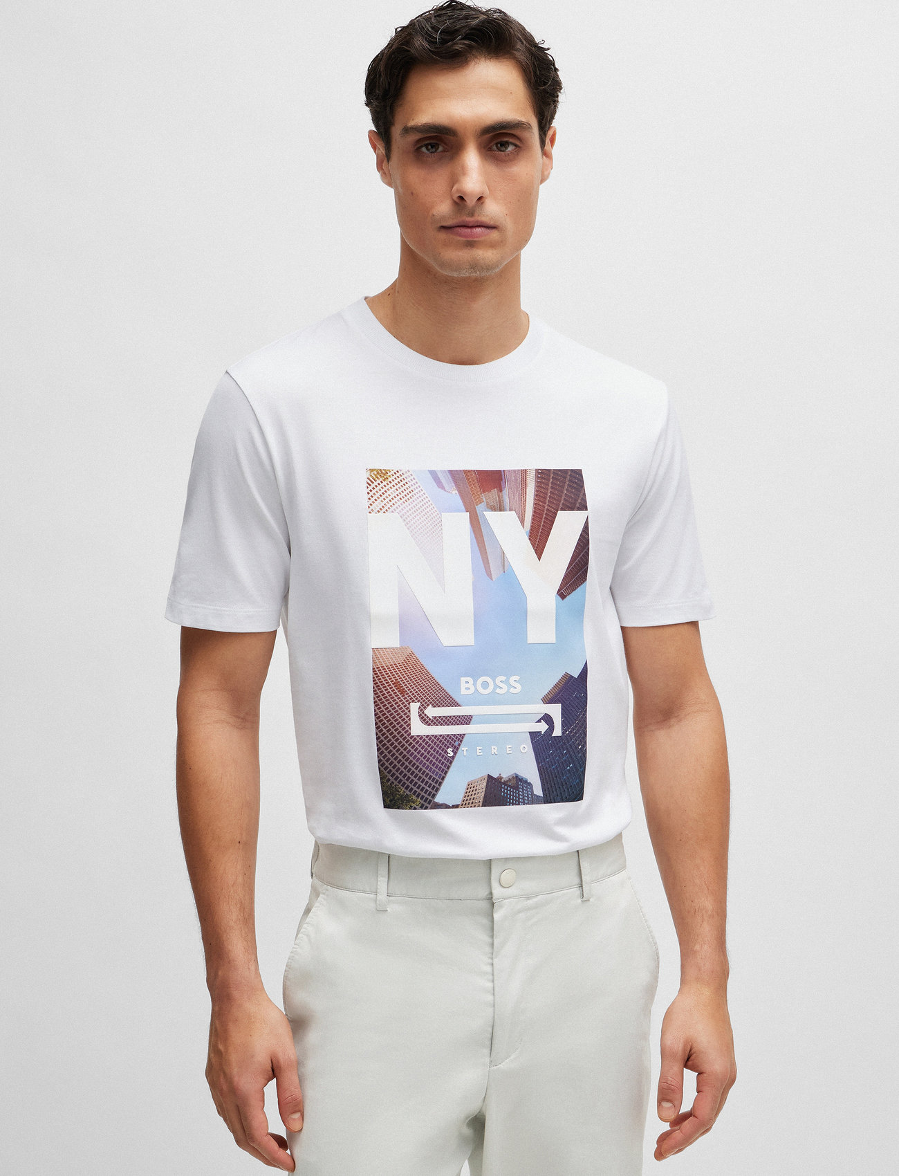 BOSS - Tiburt 511 - sügisesed riided - natural - 0