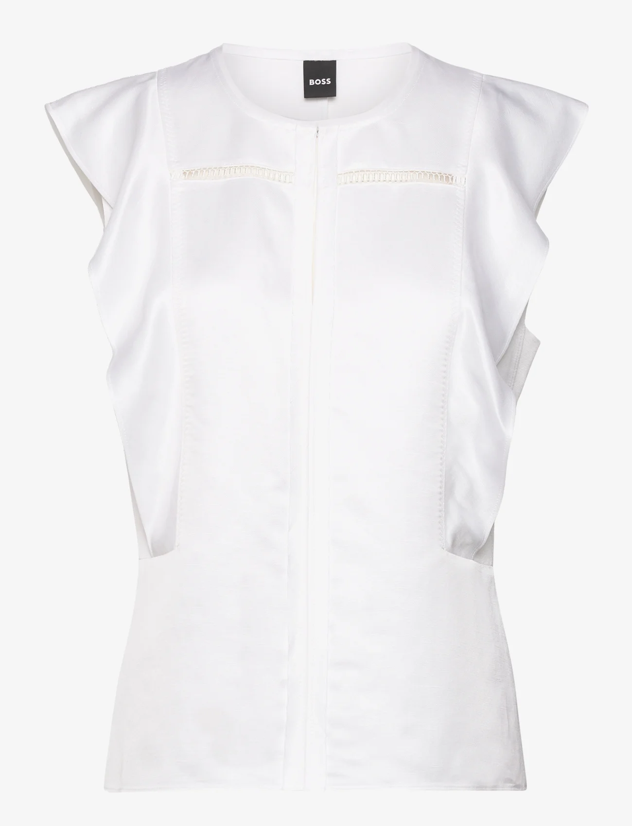 BOSS - Bileina - short-sleeved blouses - white - 0