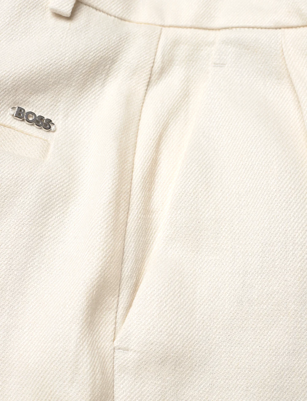 BOSS - Tefike - leinenhosen - open white - 2