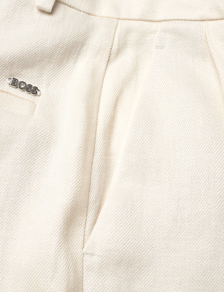 BOSS - Tefike - linnebyxor - open white - 2