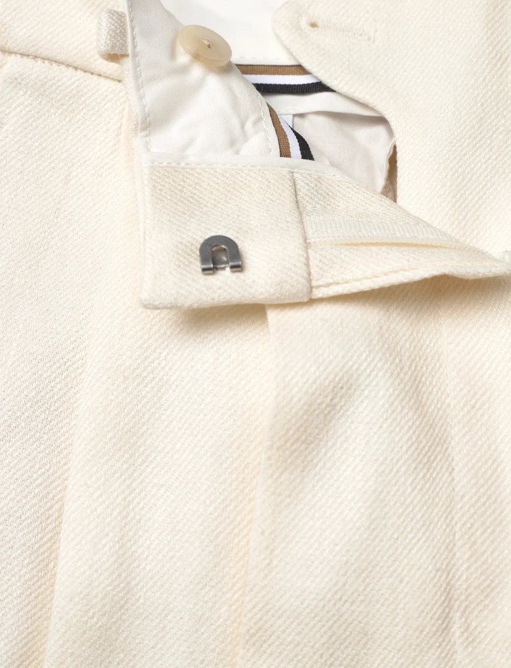 BOSS - Tefike - leinenhosen - open white - 3