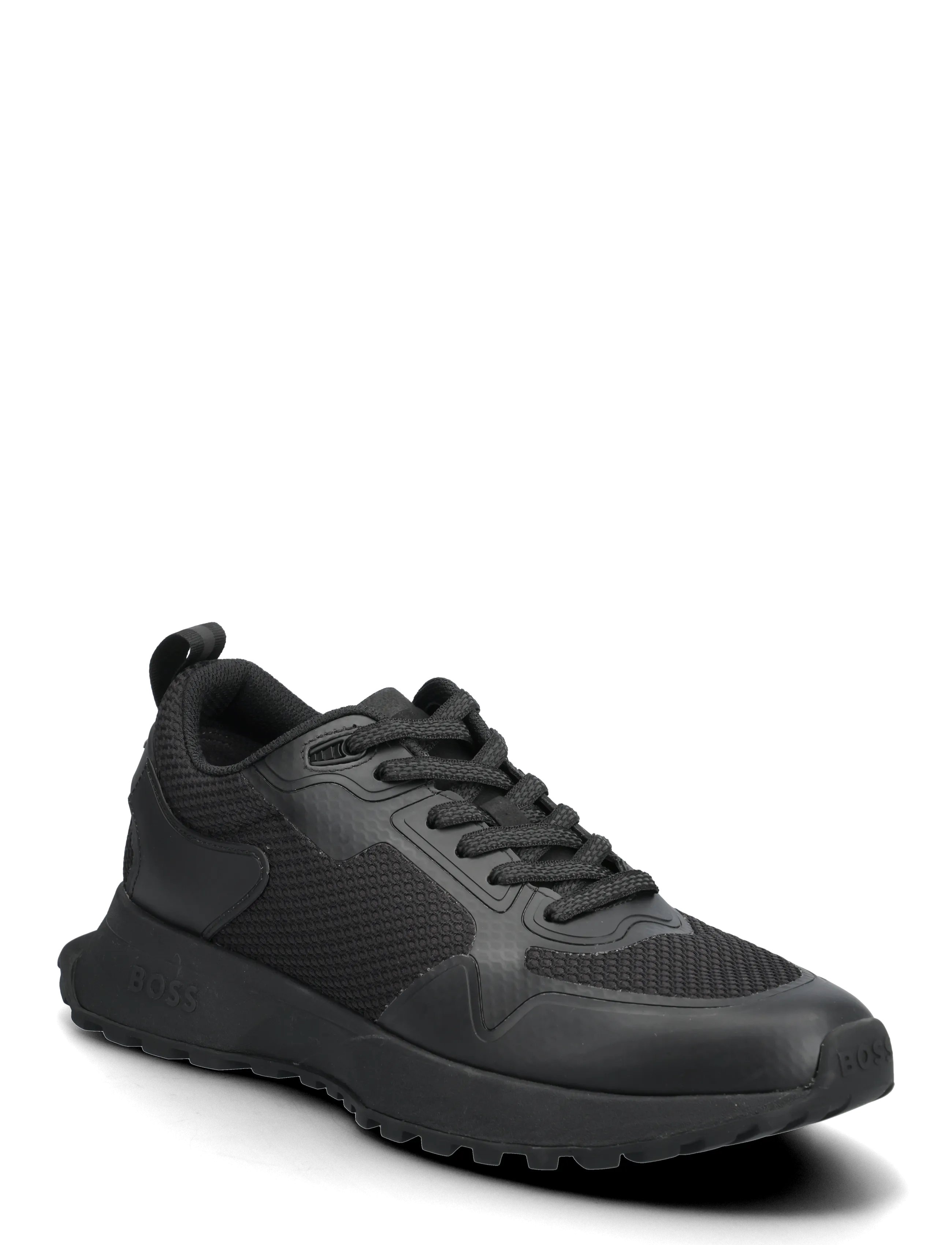 BOSS Jonah_Runn_Meth, 46, Black, Sneakers > Sneakers Med Lav Top, Herre
