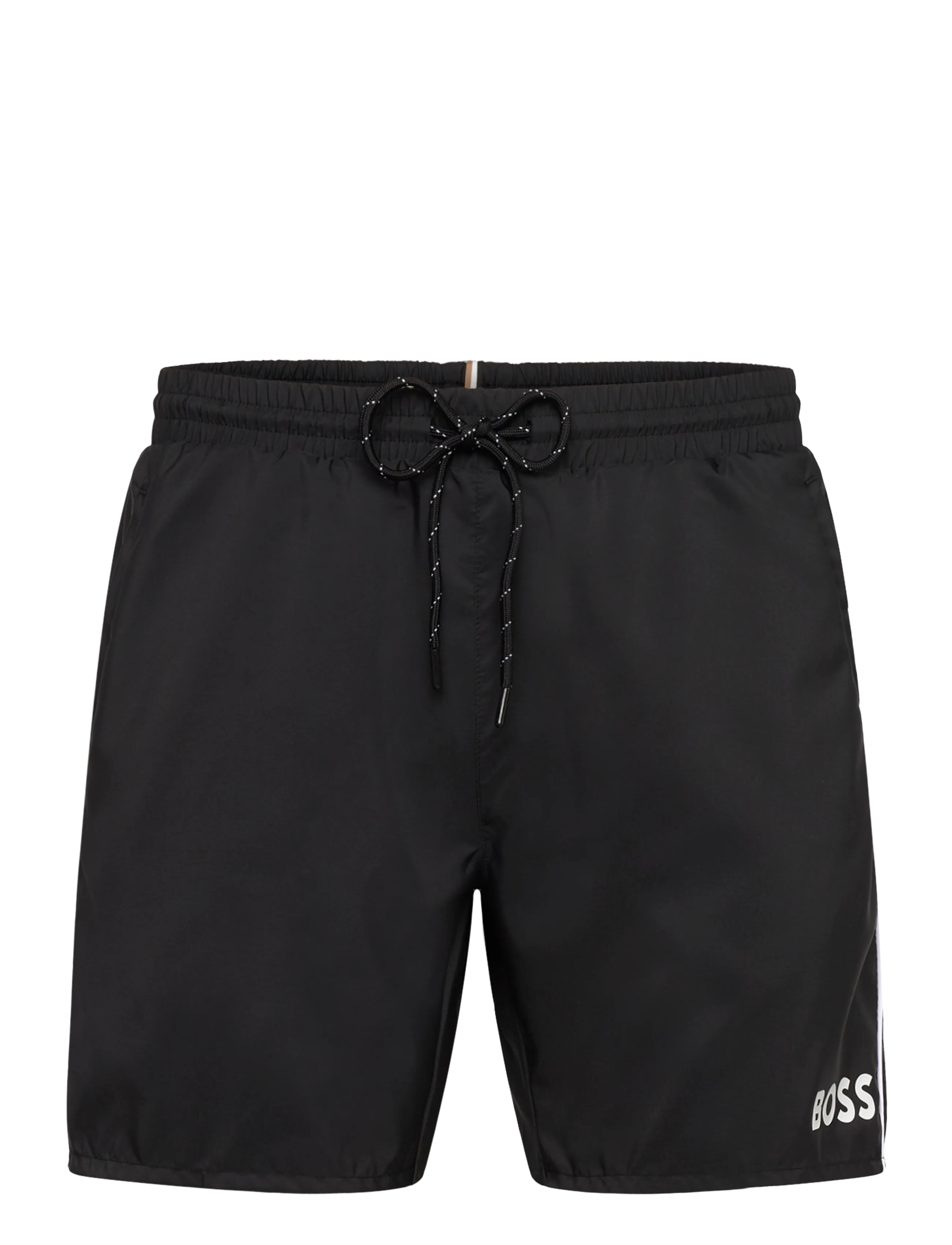 BOSS Starfish, Mænd, Badeshorts Med Snøre, Sort, Str: XL
