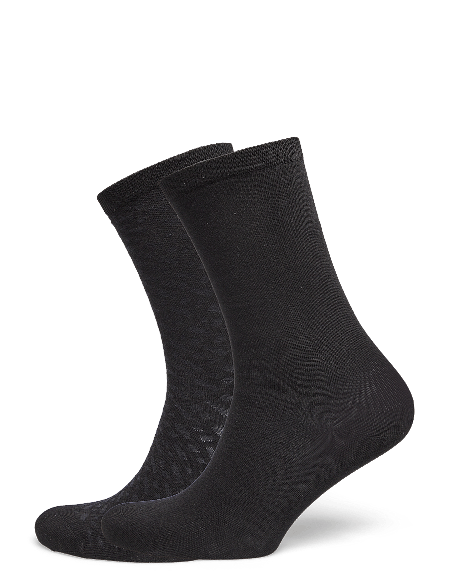 BOSS - 2P RS Monogram CC W - almindelige strømper - black - 0